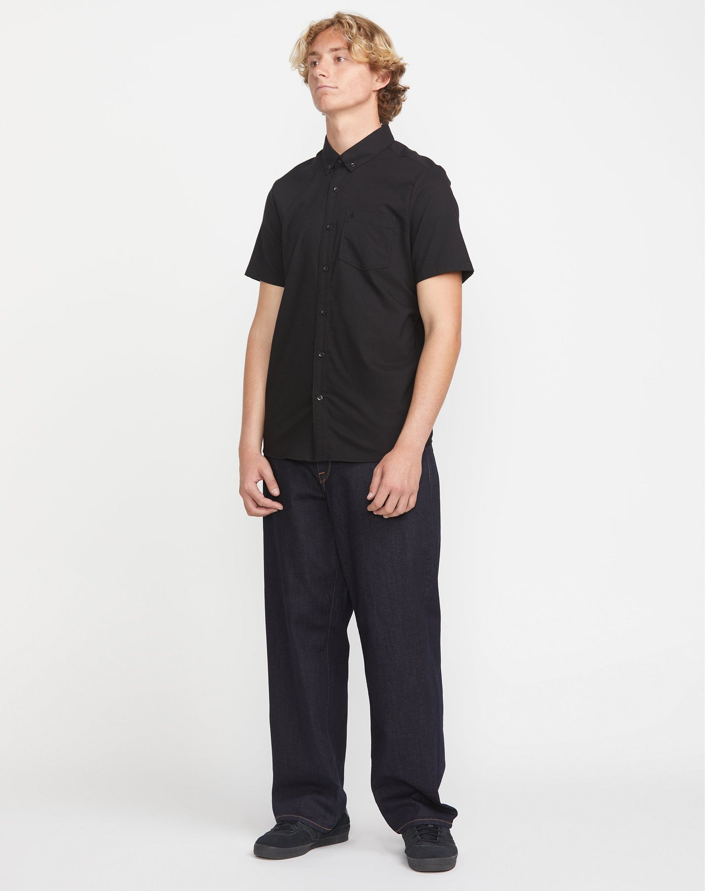 Everett Oxford Shirt - NEW BLACK