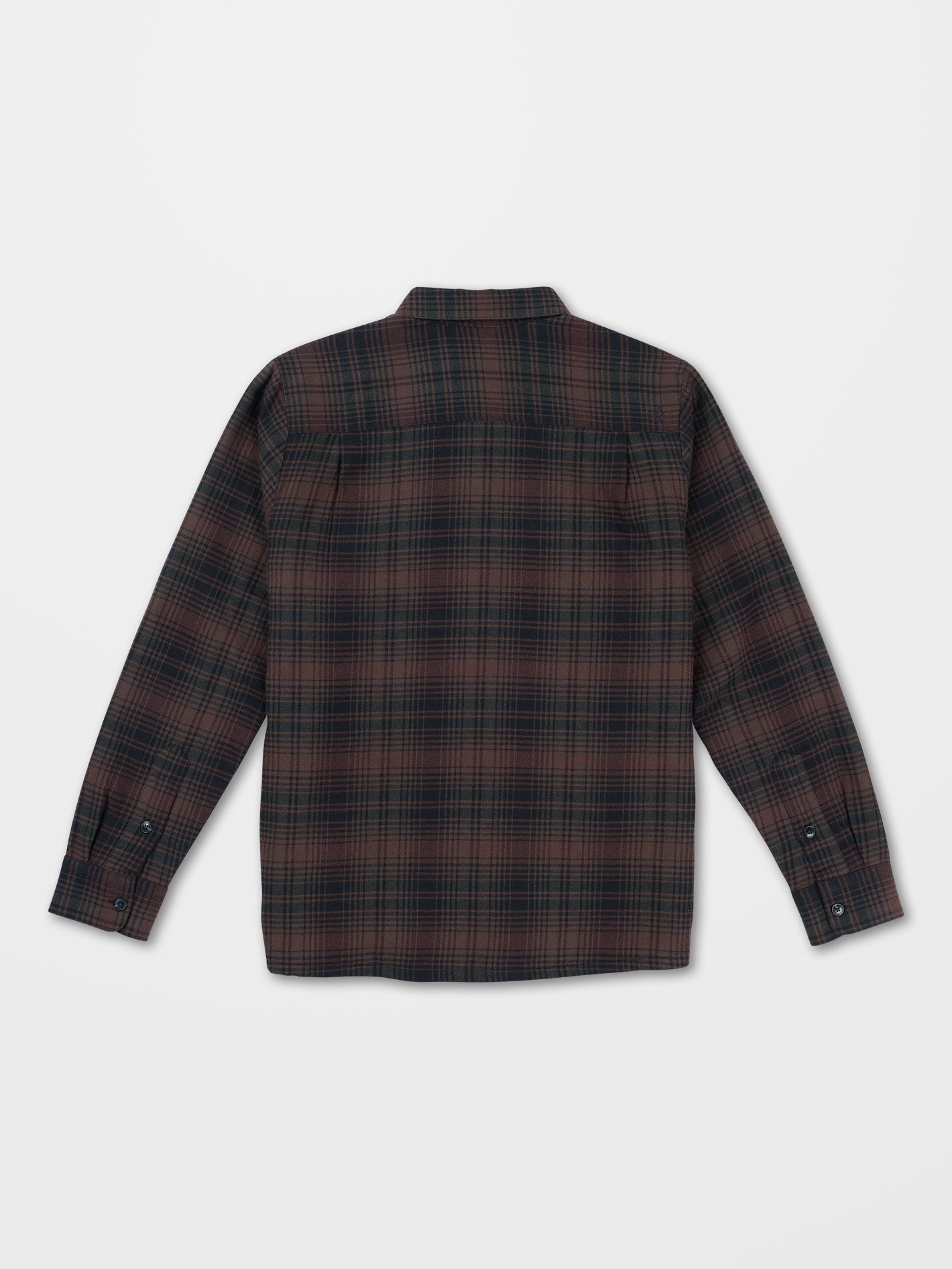 Overstoned Flannel Shirt - MAHOGANY