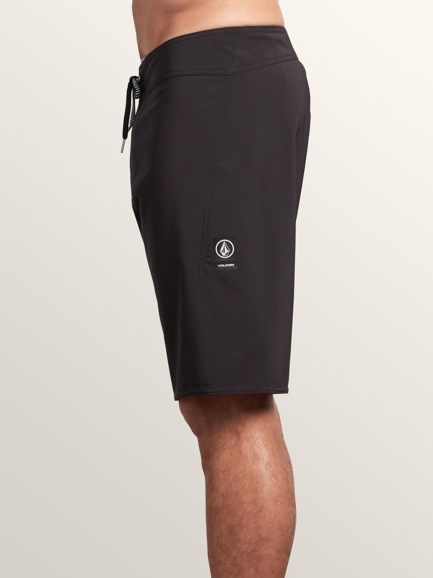 Lido Solid Mod Boardshorts - Black