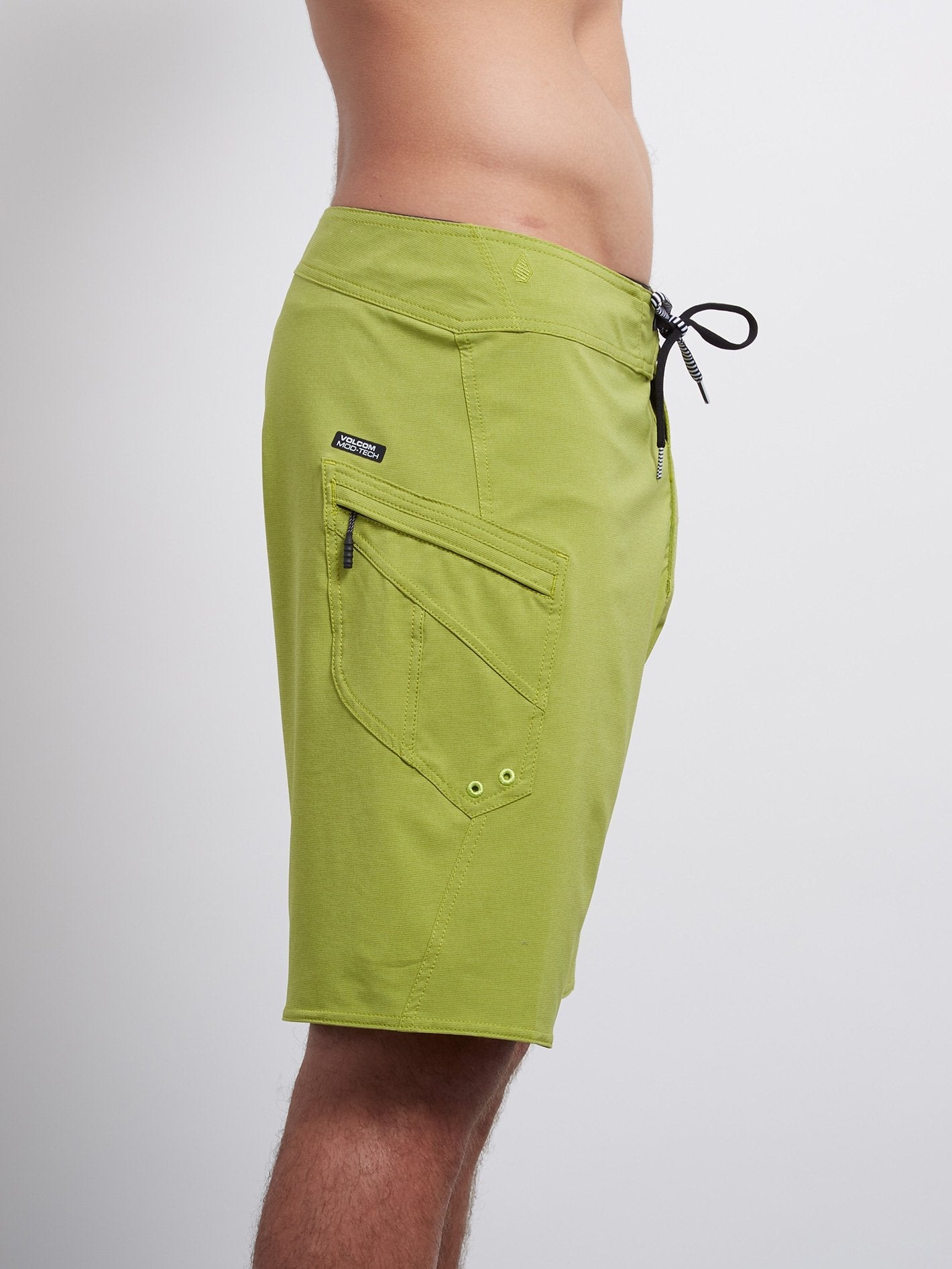 Lido Solid Mod Boardshorts - Thyme Green