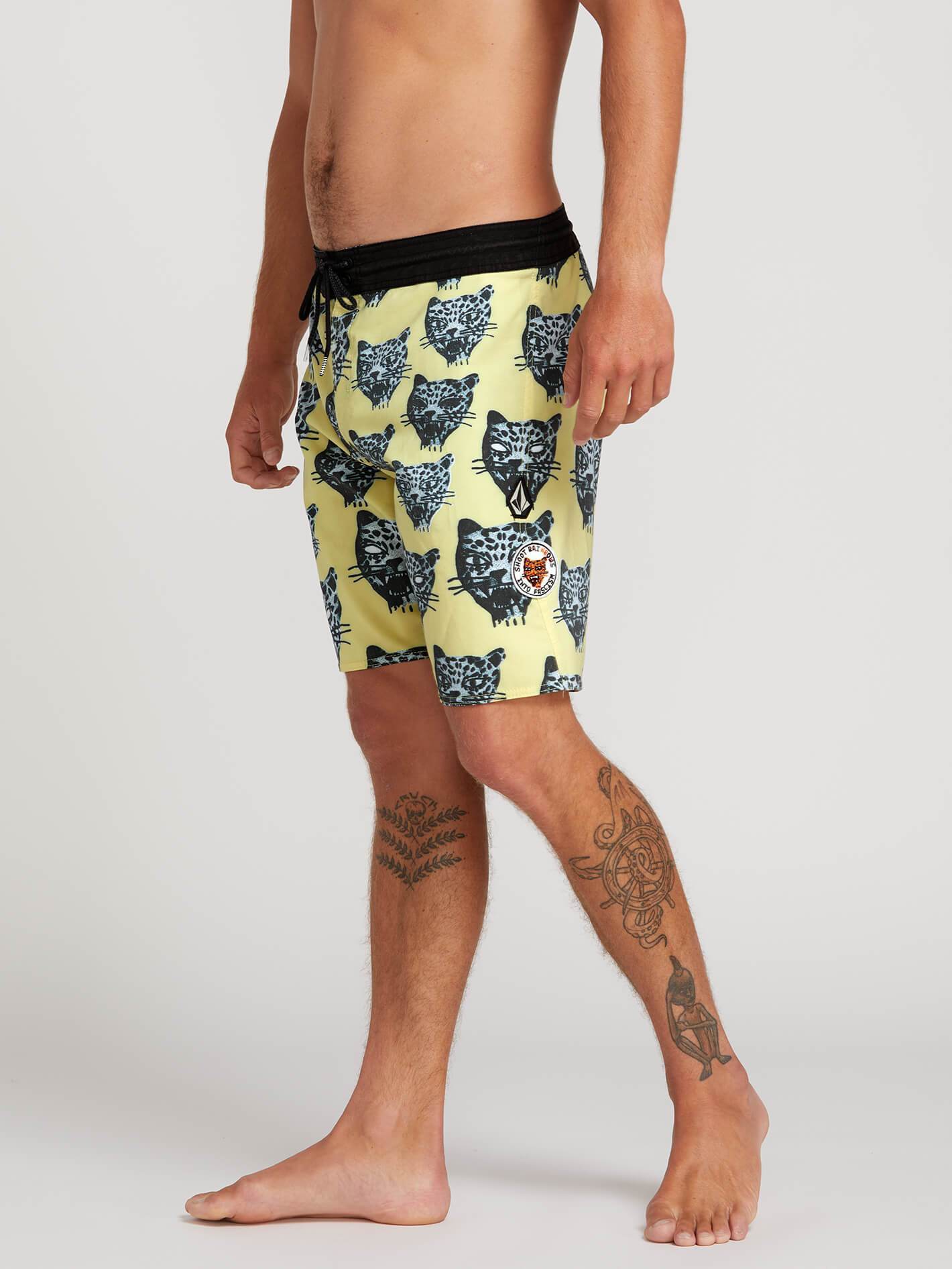 Ozzie Stoney 19" Boardshort - Lime