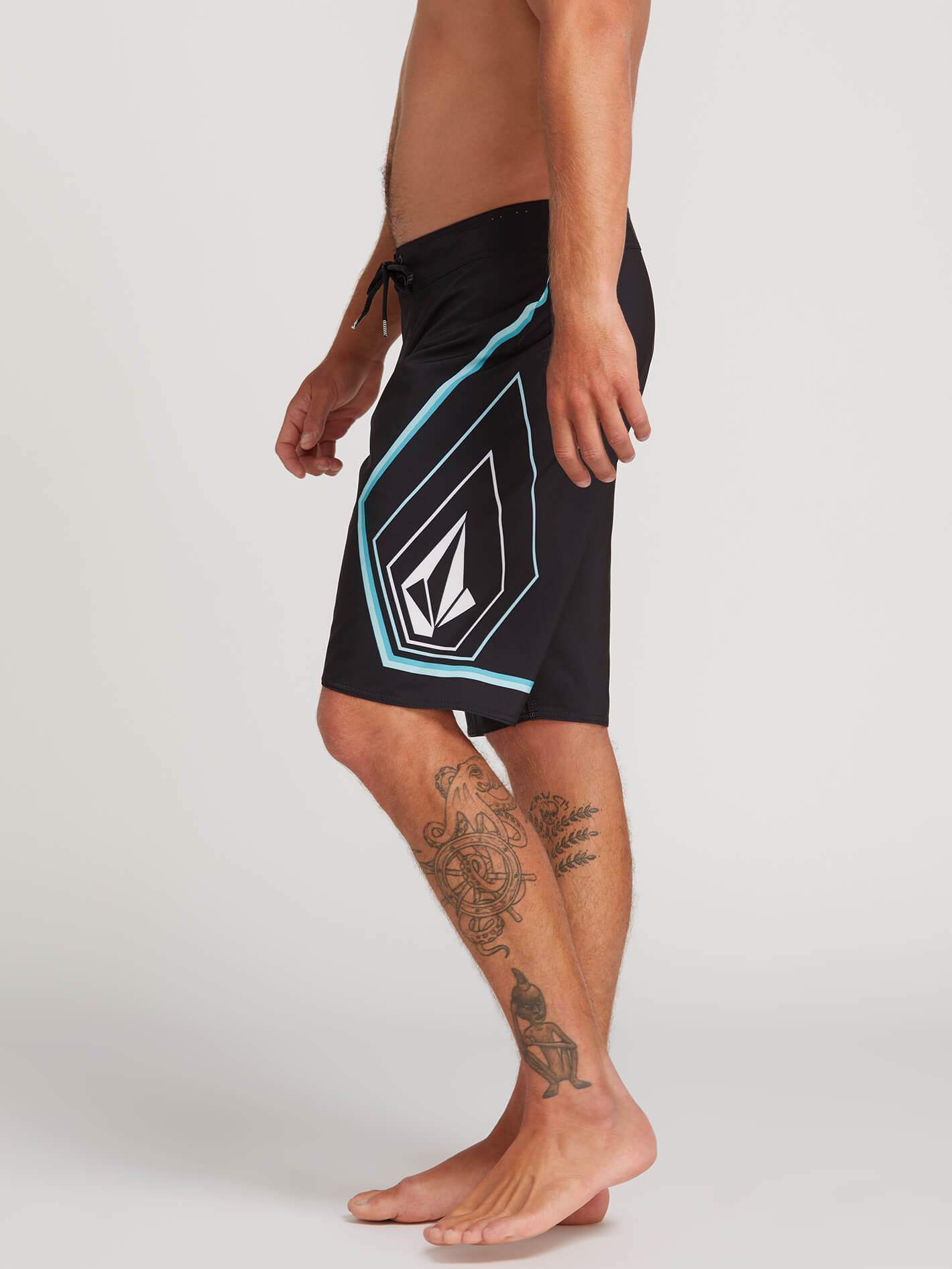 Lido Stone Mod 21" Boardshort - Black