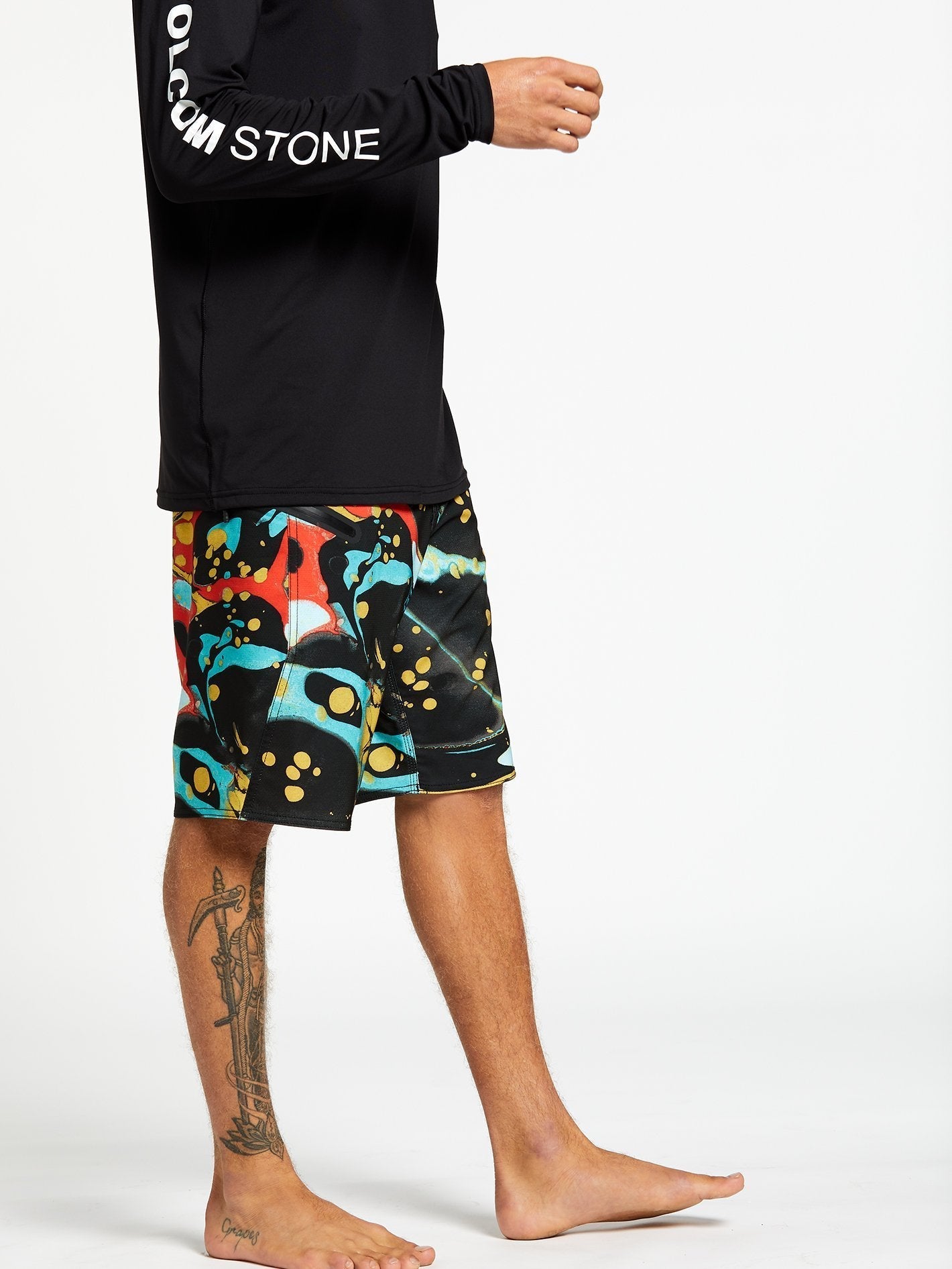 Stone Plus Mod 20" Boardshort - Black