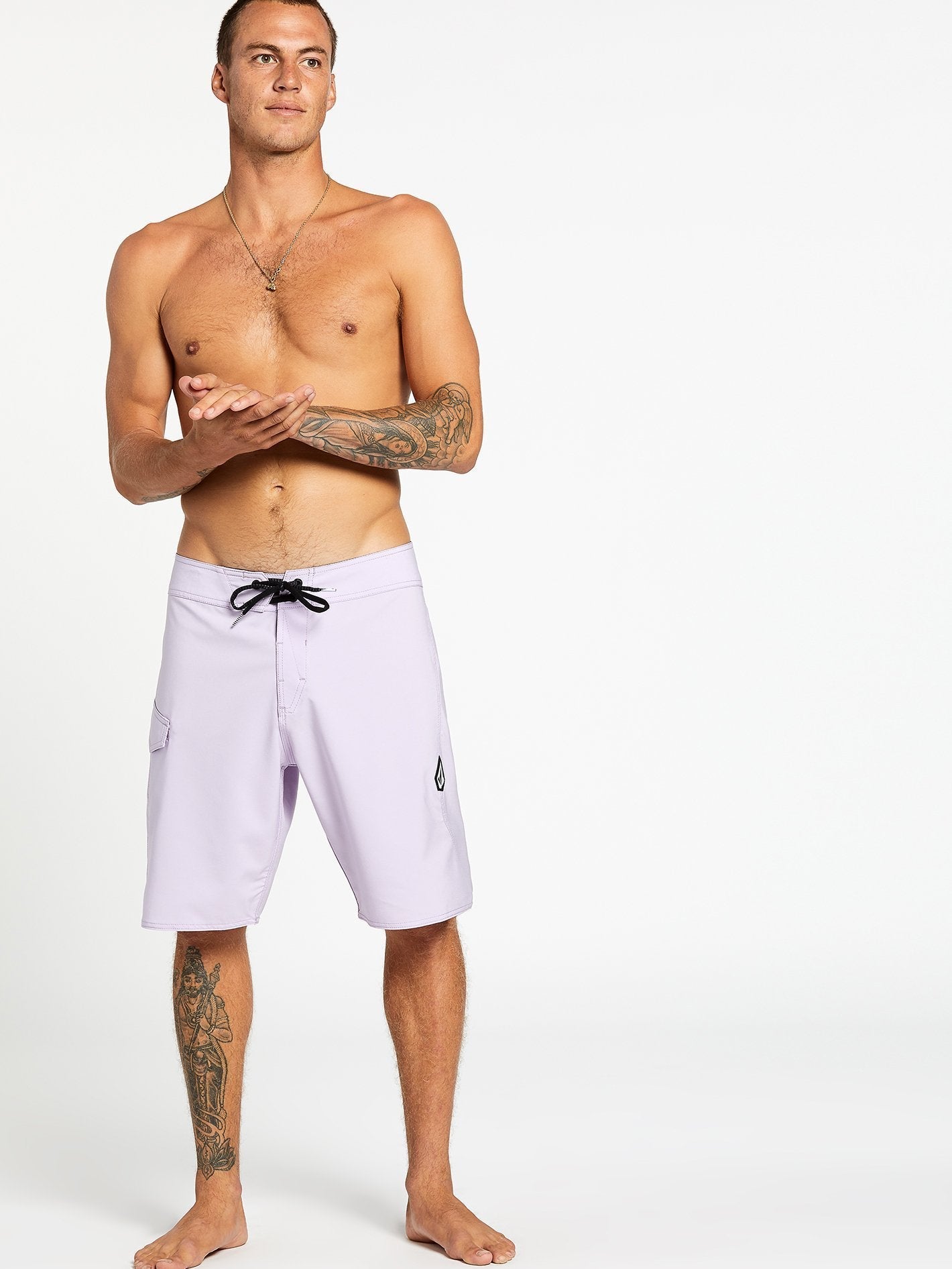 Lido Solid Mod 20" Boardshort - Lilac