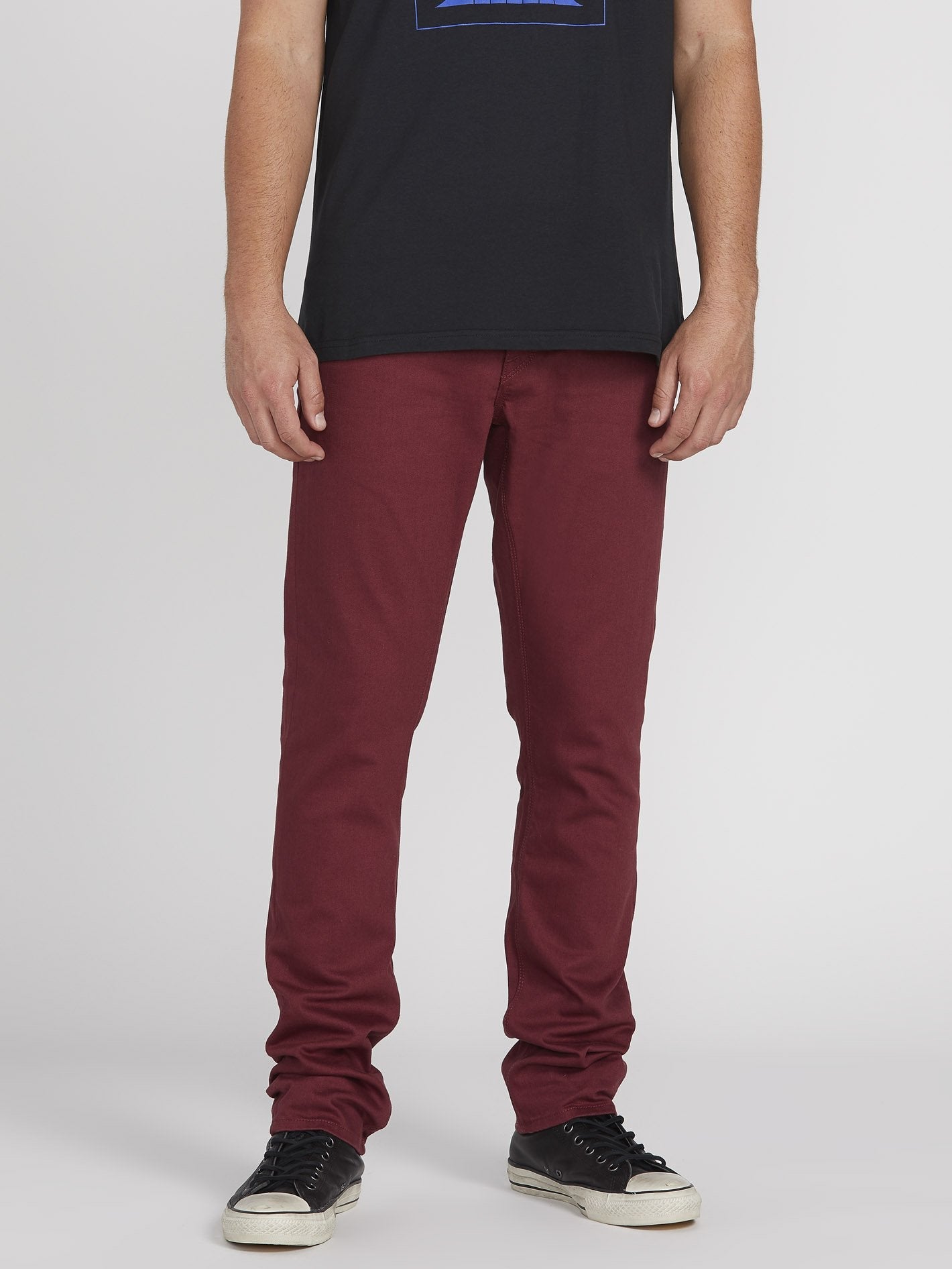 Vorta 5 Pocket Slub Trousers - Pinot