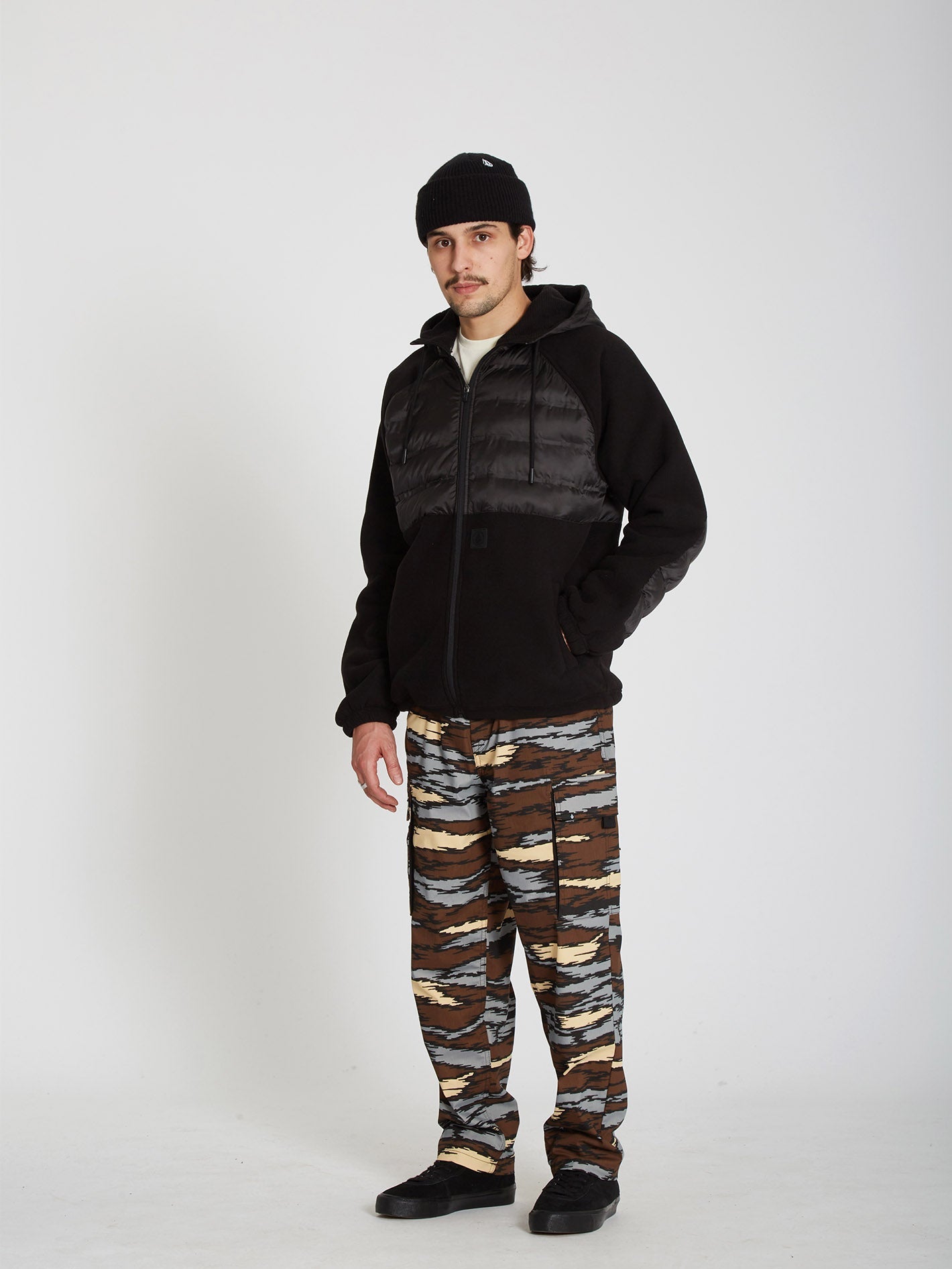 Pinz And Needles Cargo Trousers - BARK BROWN