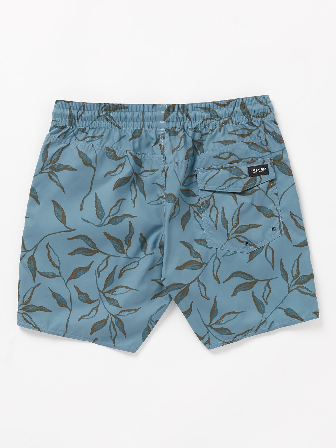 Lido Print Trunk 17" Boardshort - STONE BLUE