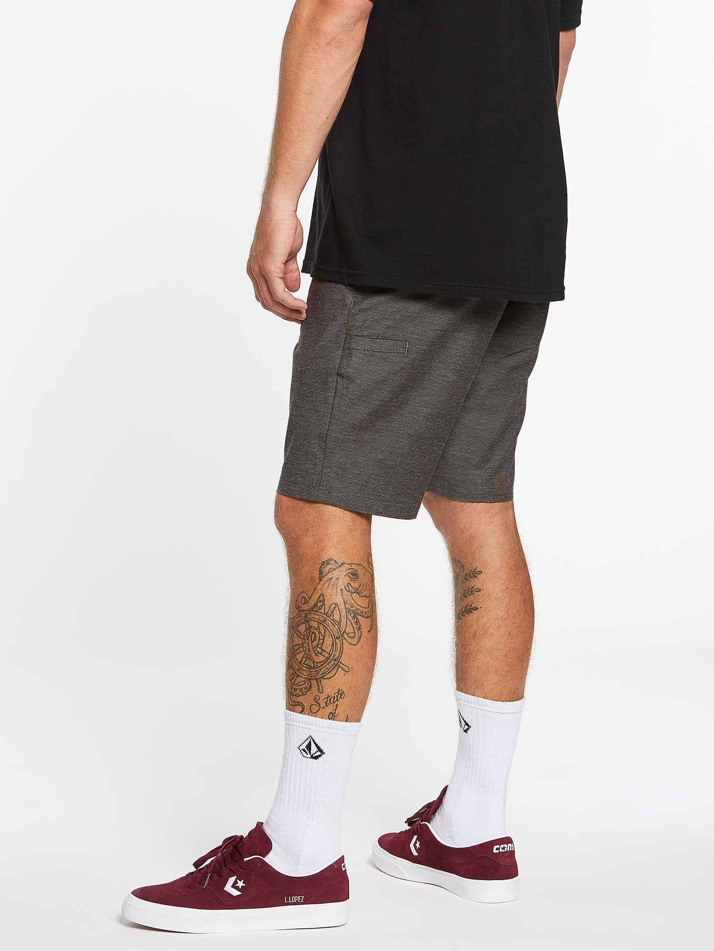 Frickin Surf'N'Turf Slub 20" Hybrid Short - Black