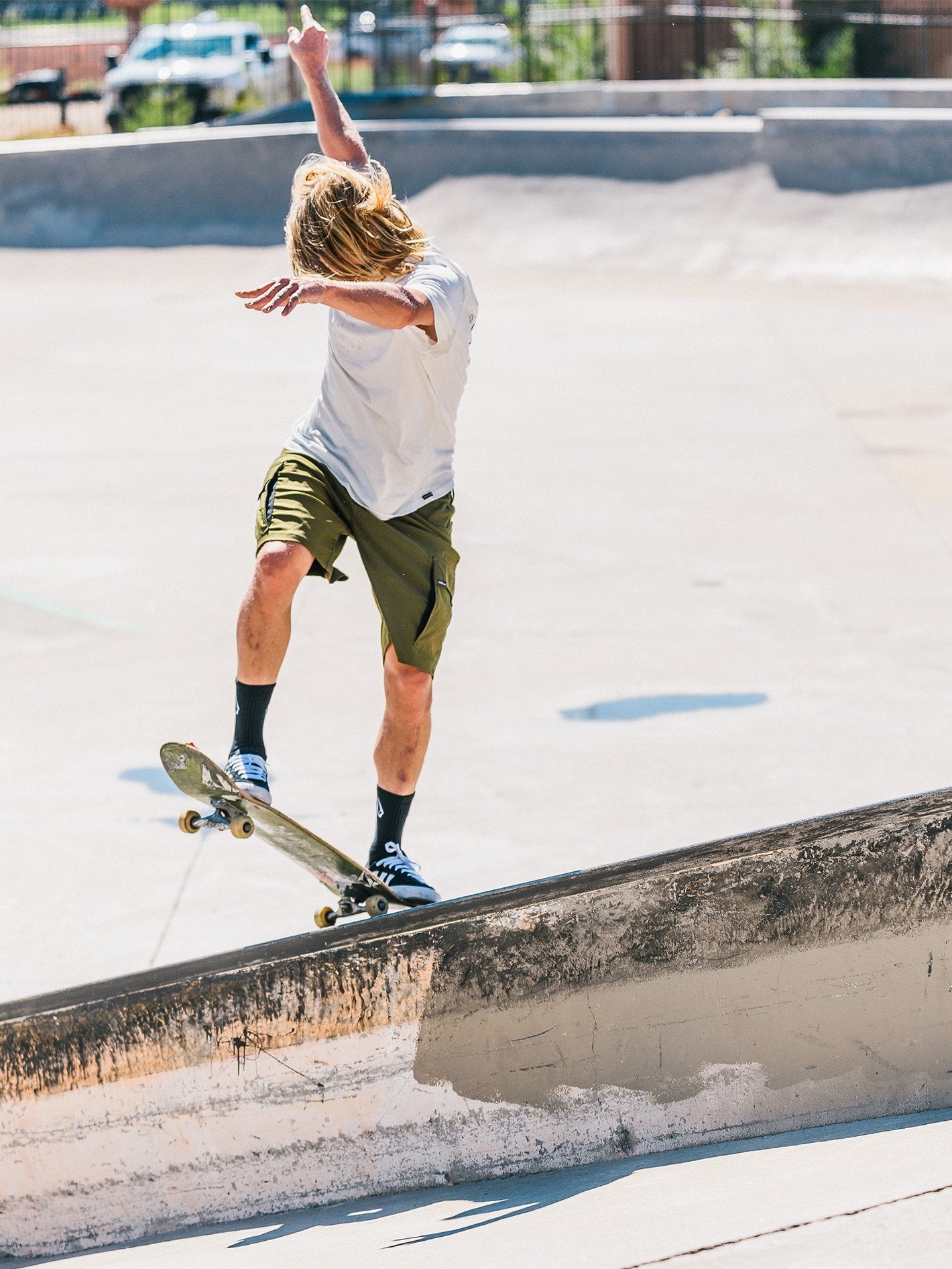 Skate Vitals Cargo Hybrid 21" Short - MILITARY