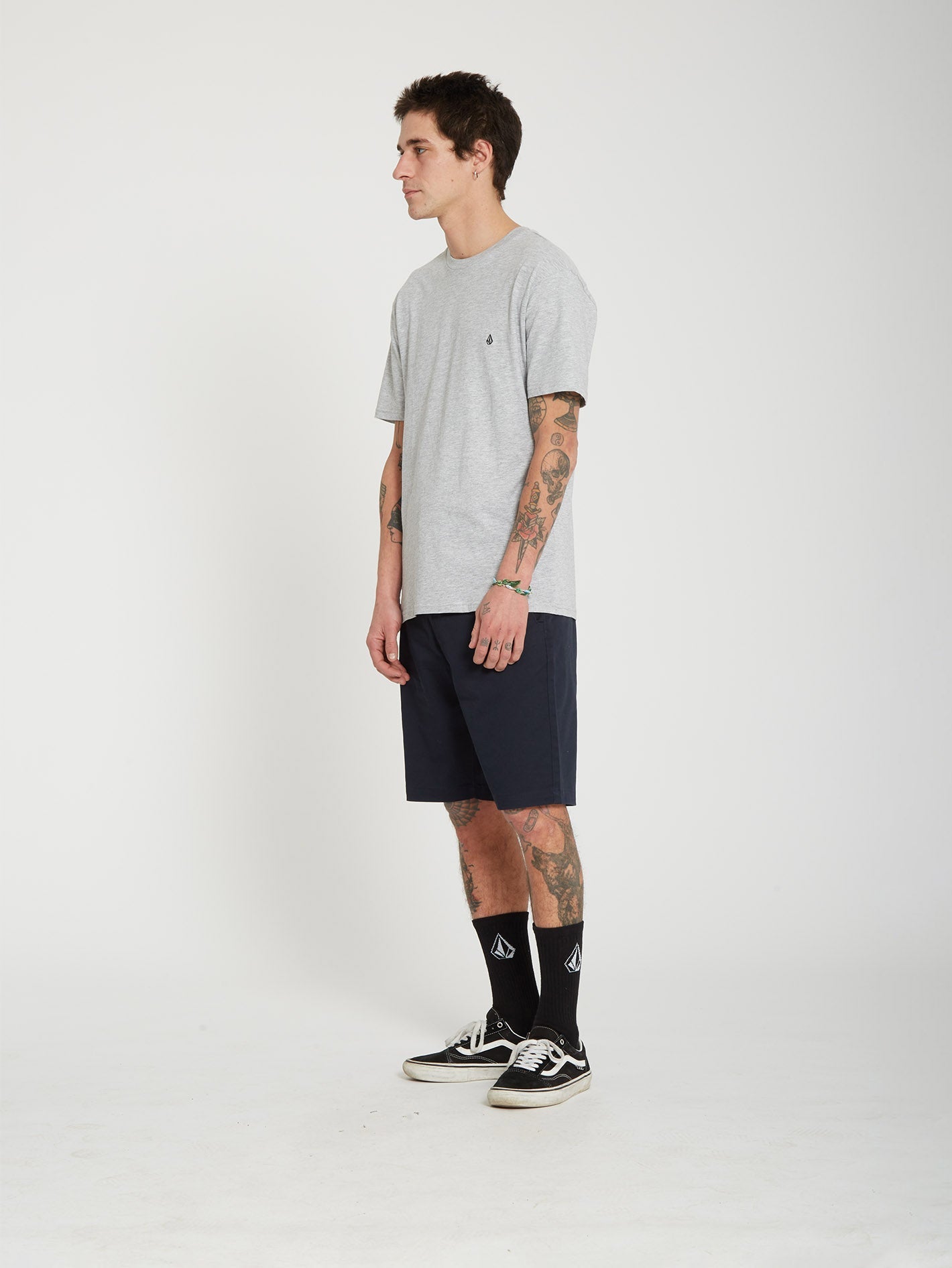 Stone Blanks T-shirt - HEATHER GREY