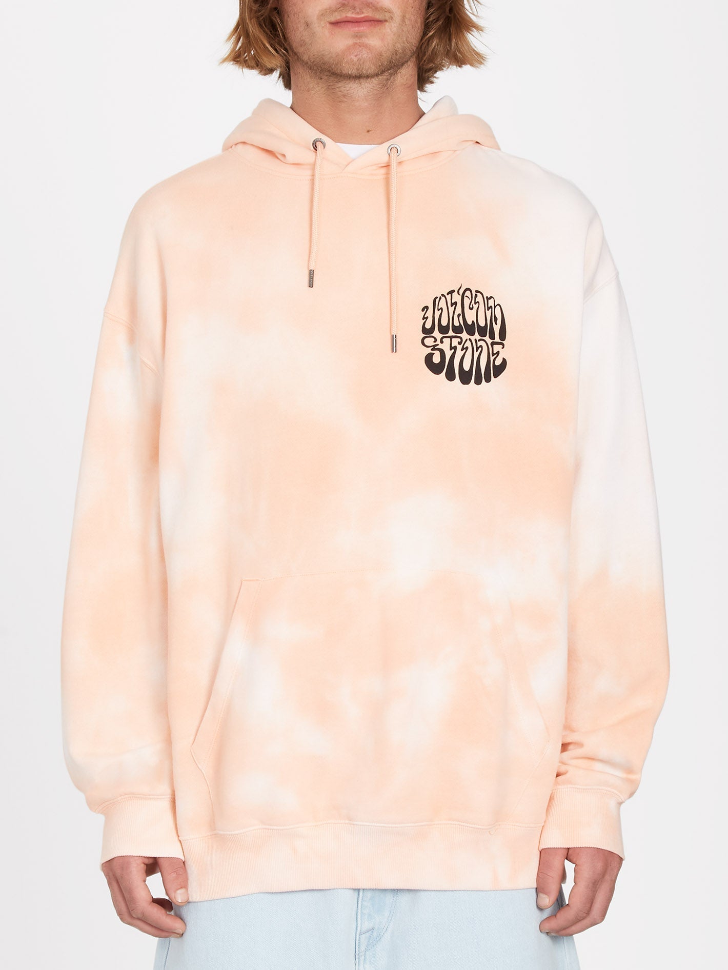 Trippin Dye Hoodie - PEACH BUD