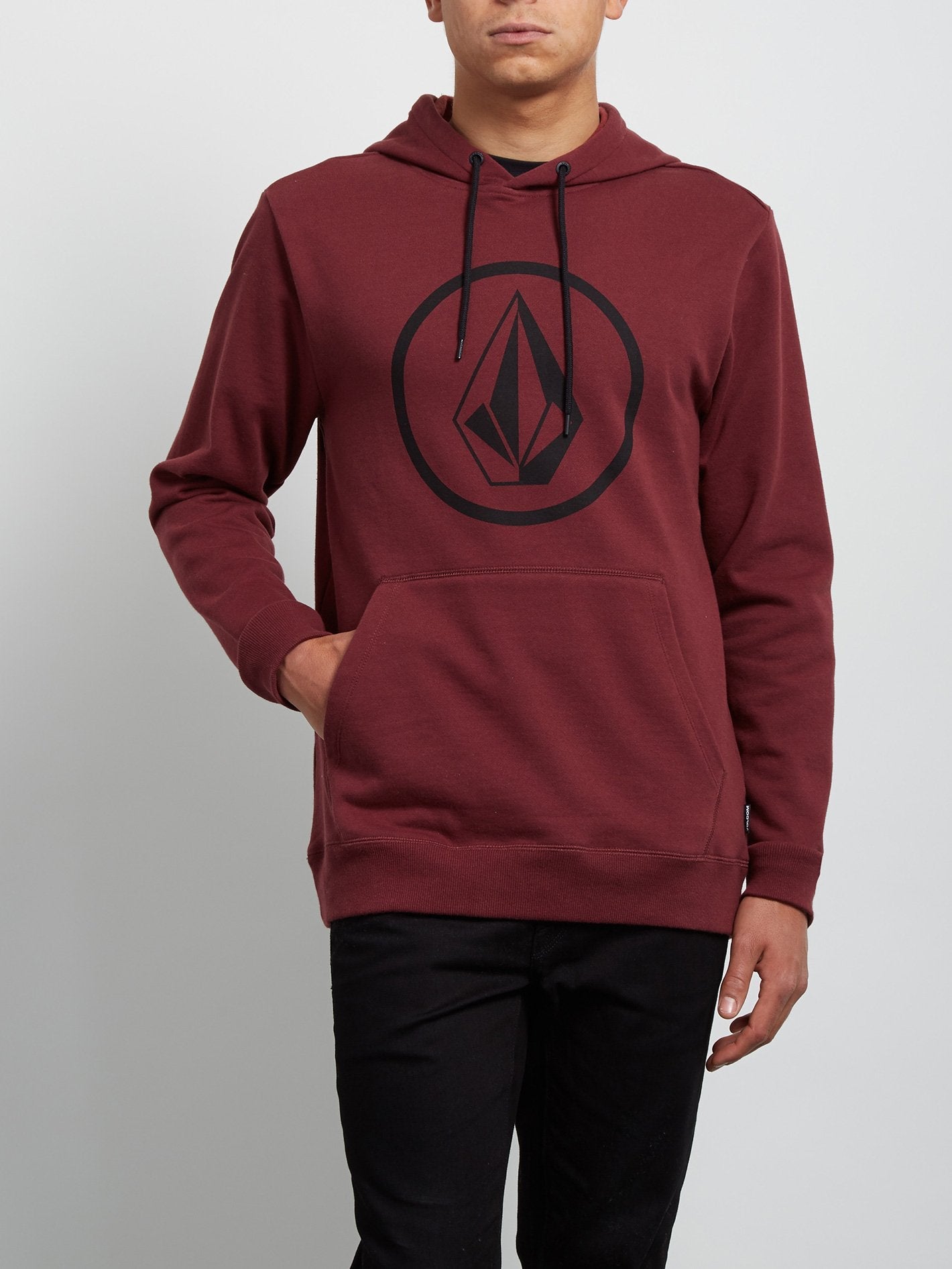 Stone Pullover Hoodie - Crimson
