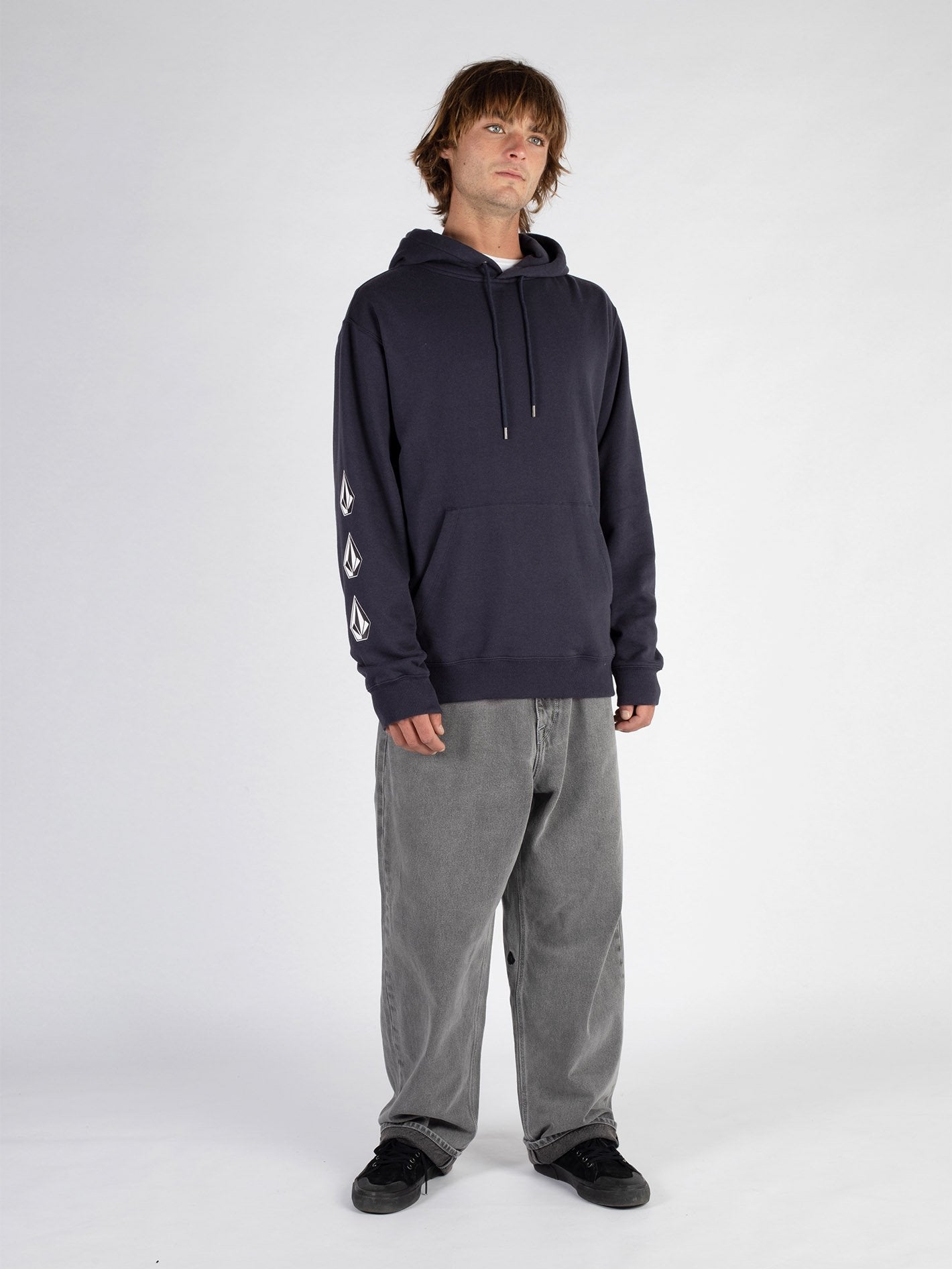 Iconic Stone Hoodie - NAVY