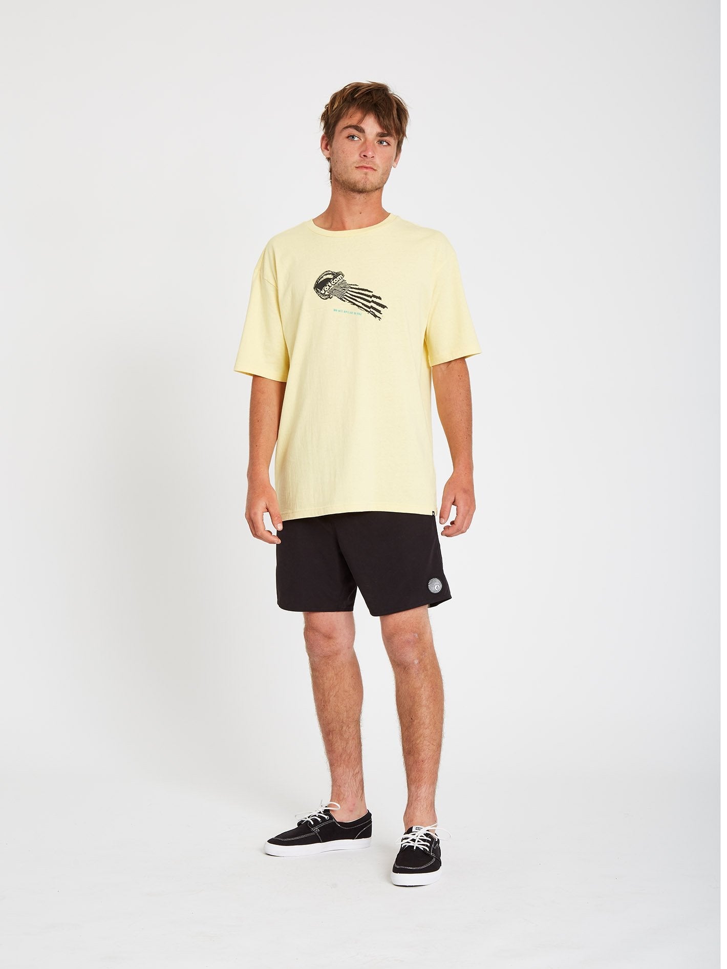 Stone Face T-shirt - Dawn Yellow
