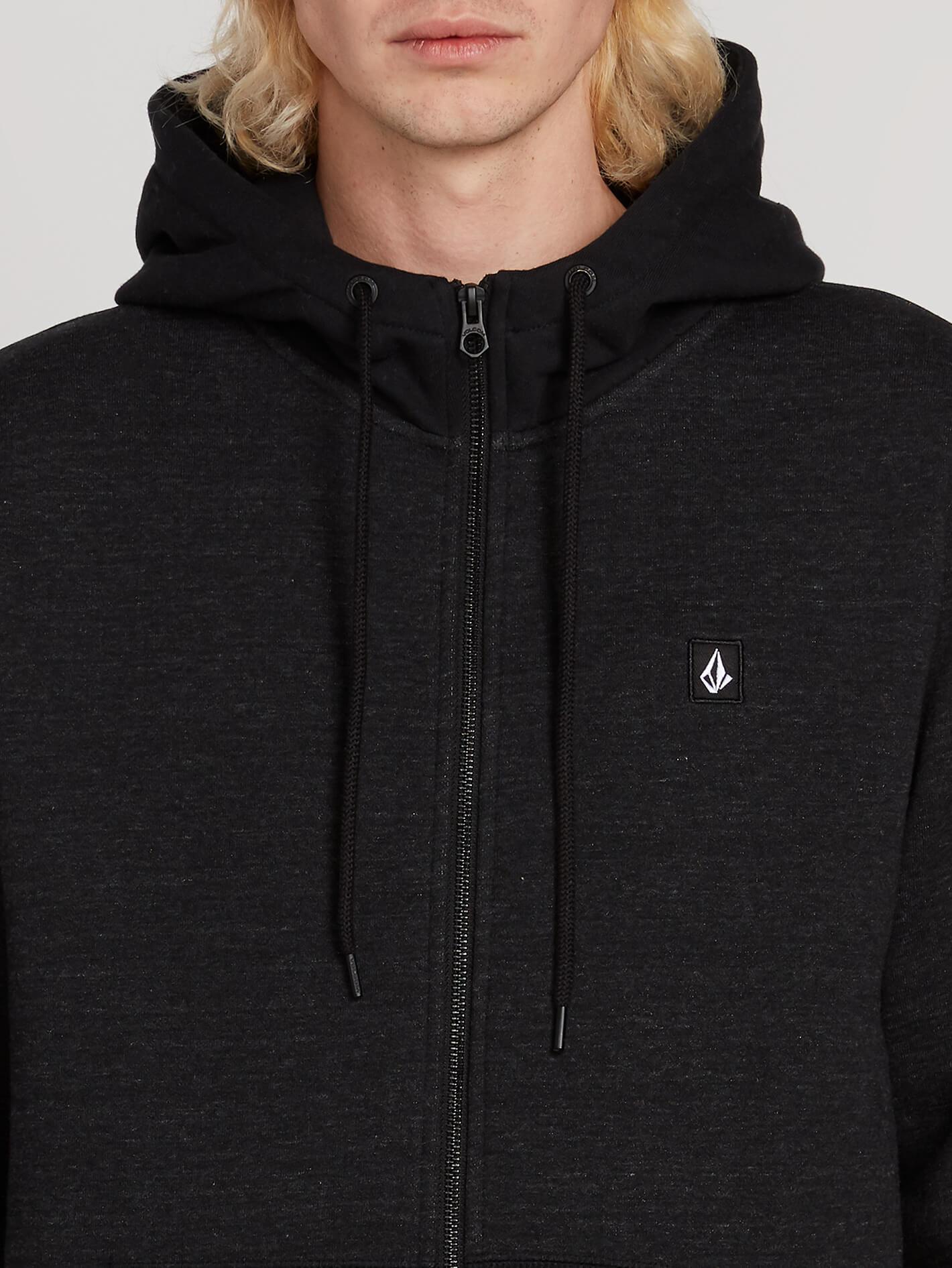 Single Stone Zip Hoodie - Sulfur Black