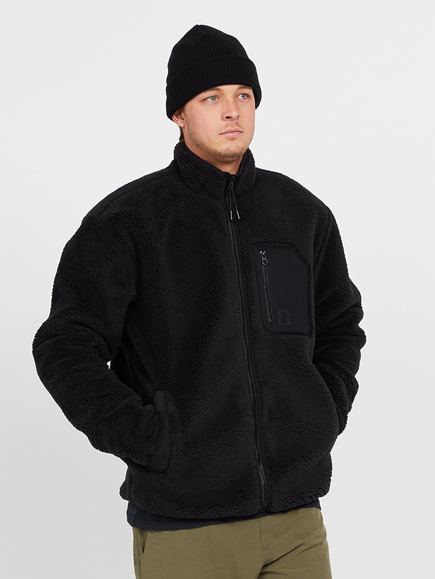 Muzzer Fuzzar Zip Sweatshirt - BLACK