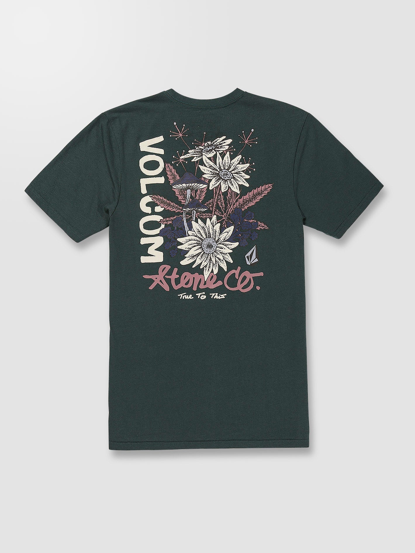Psychedaisy T-shirt - CEDAR GREEN