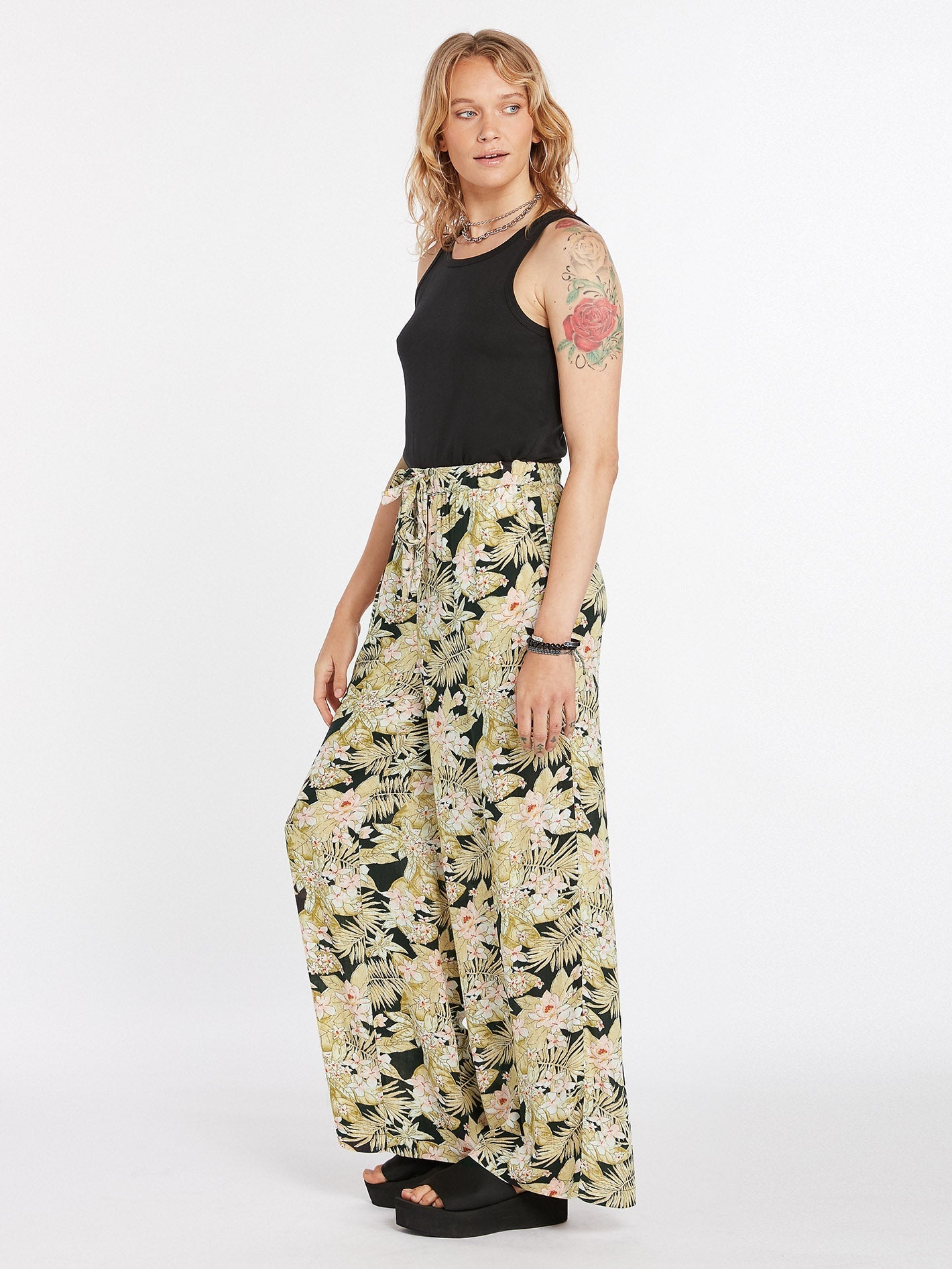 Frondly Fire Trousers - BLACK COMBO