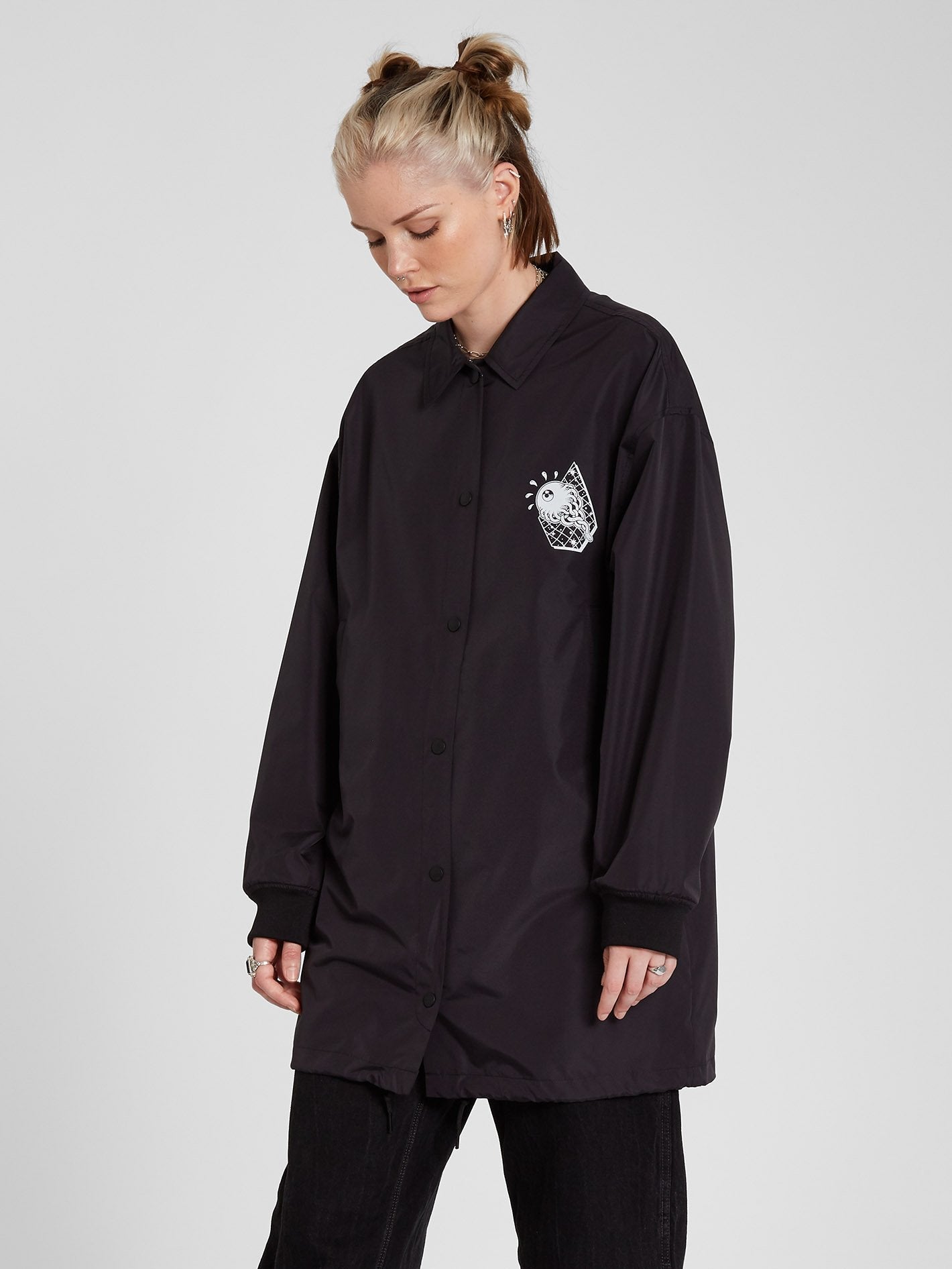 Vlong Coach Jacket - Black