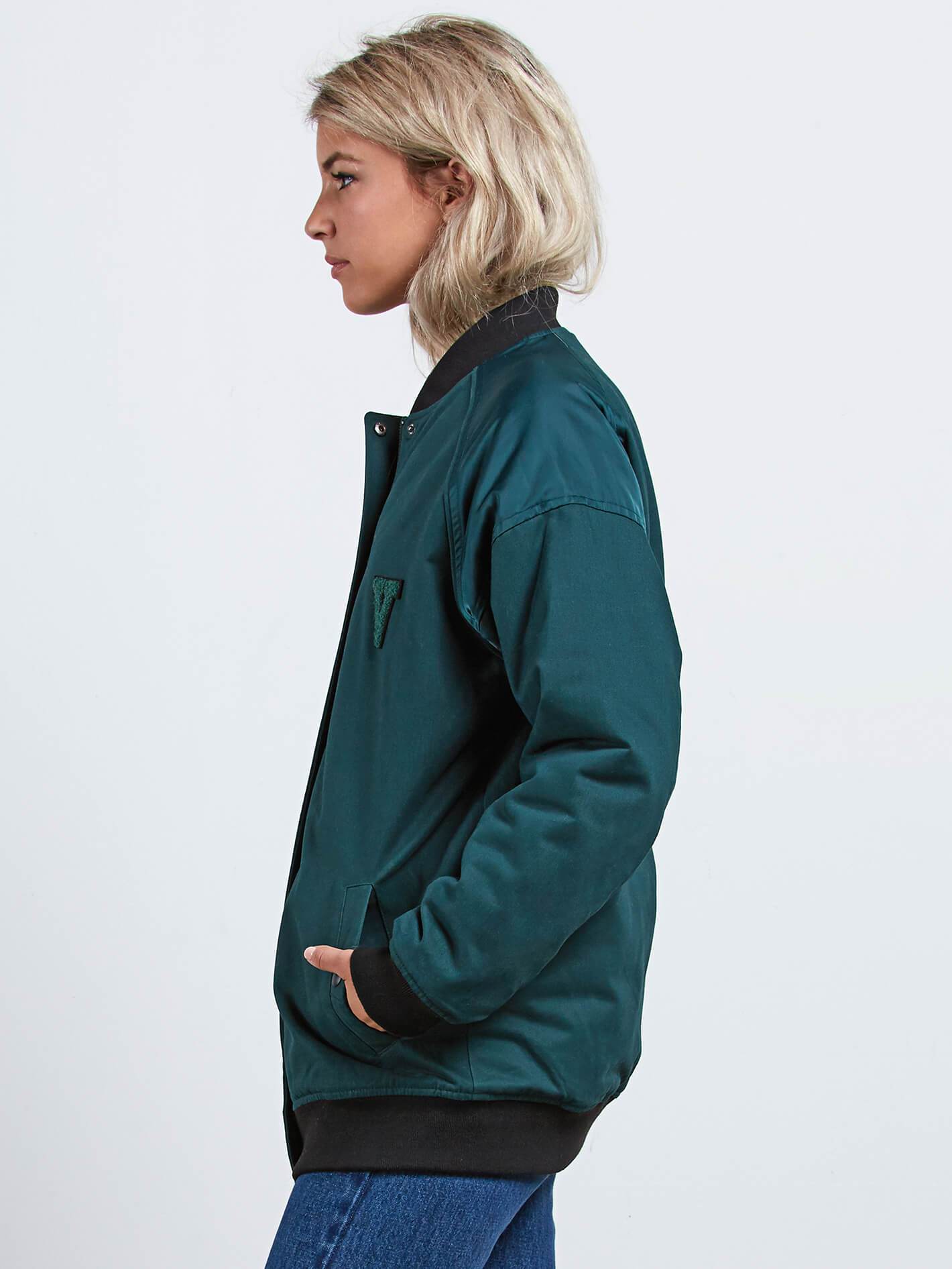 Not Half Bomber Jacket - Evergreen