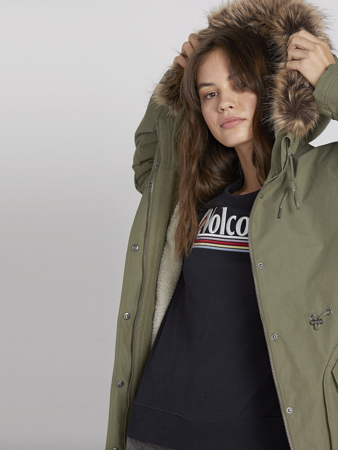 Less Is More 5K Parka - Army Green Combo