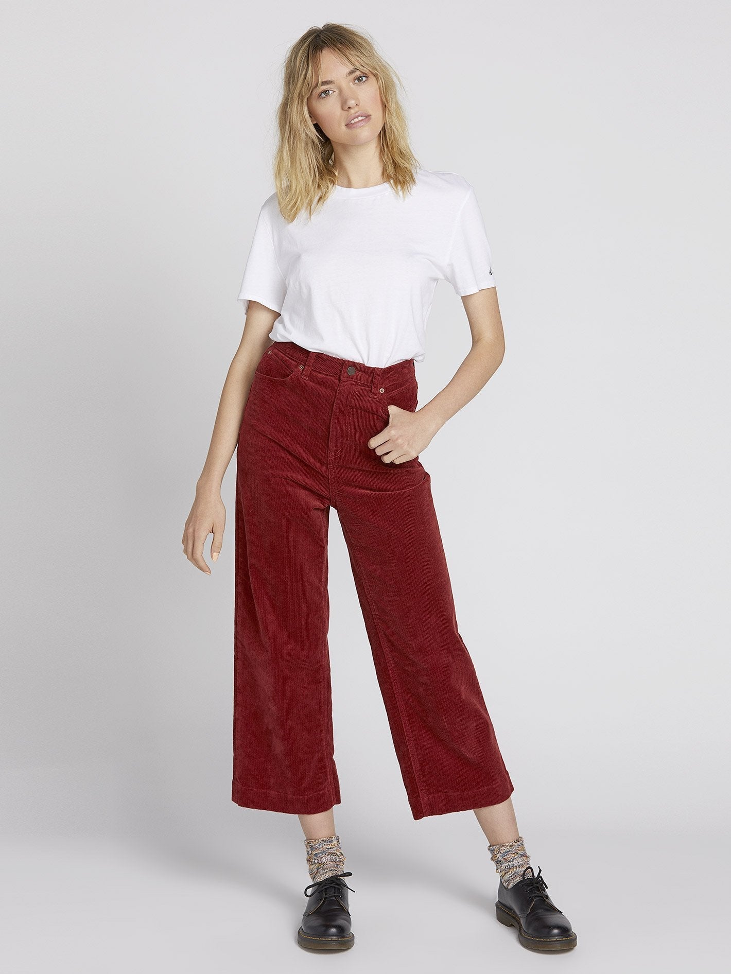 Oh My Cord Wide Leg - Auburn