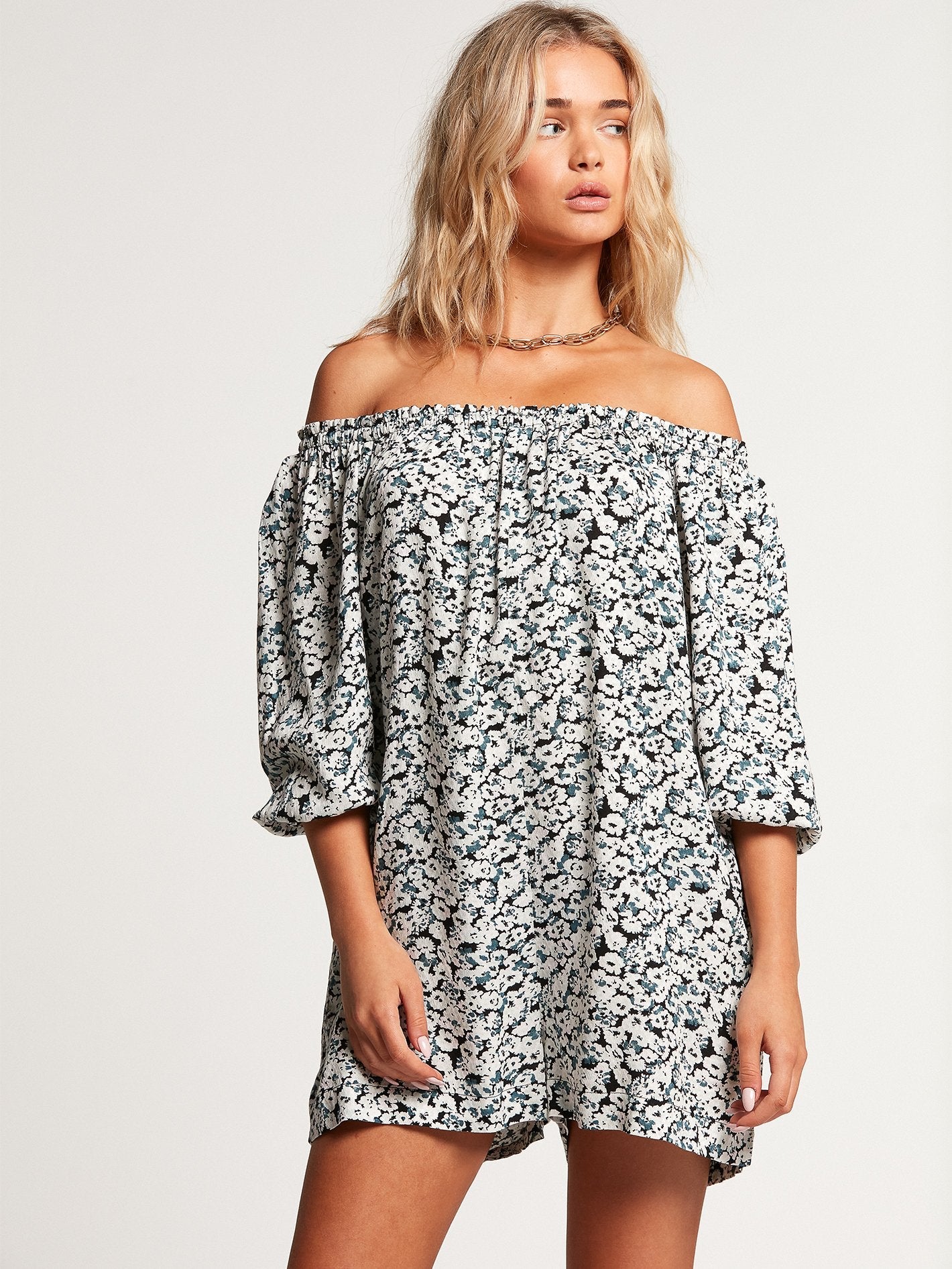 Kabloom Romper - Black Combo