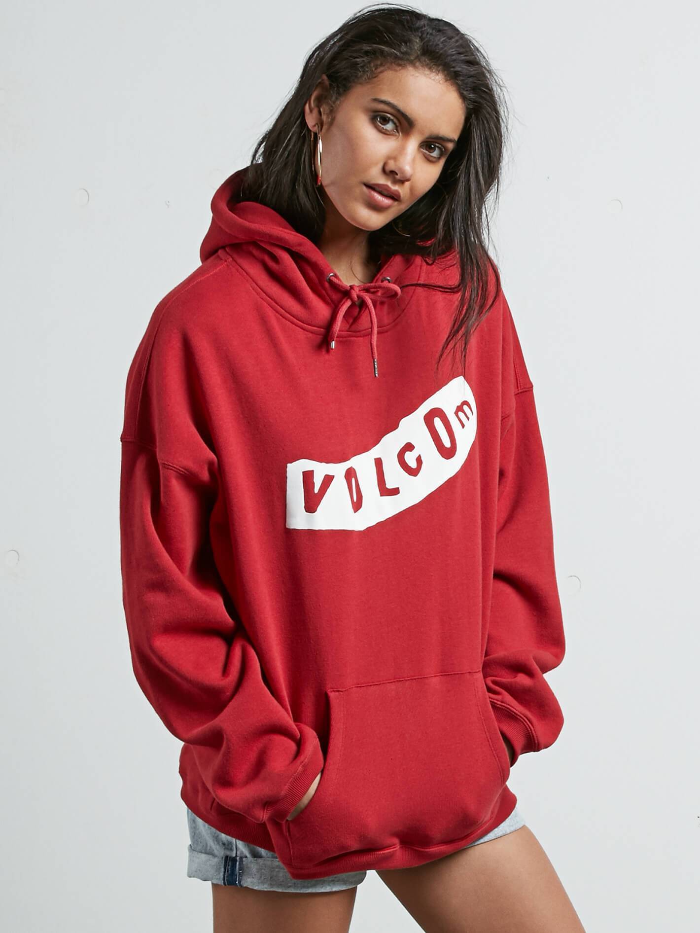 Roll It Up Hoody - Chili Red