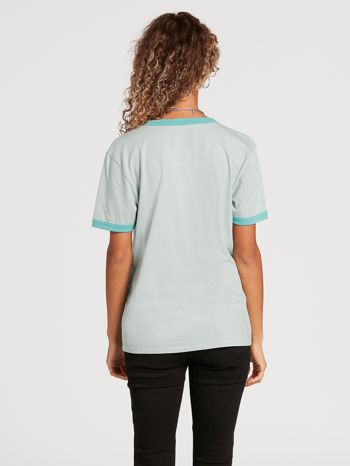 Truly Ringer T-shirt - BLUE FOG