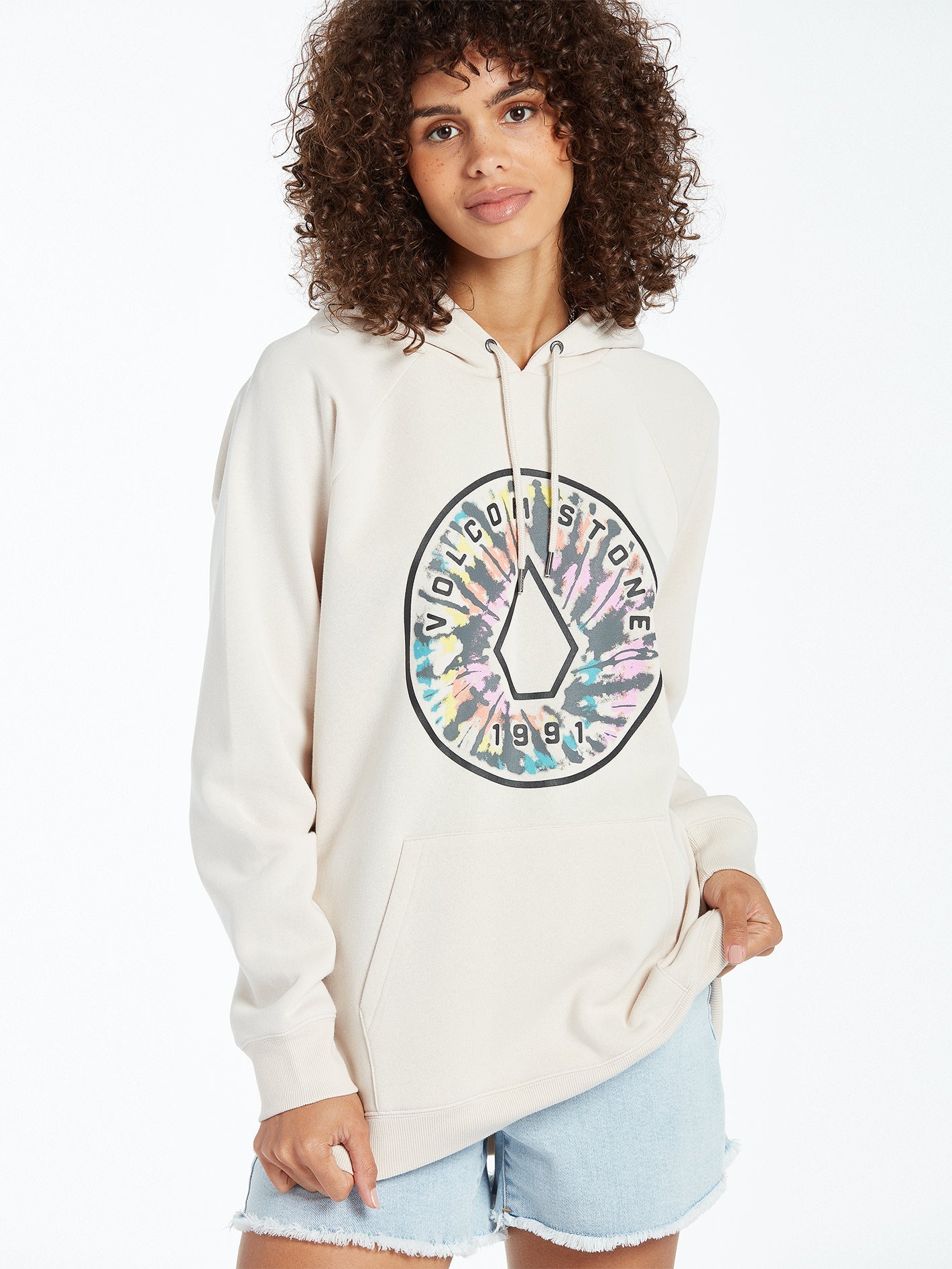Truly Stoked Boyfriend Hoodie - BONE