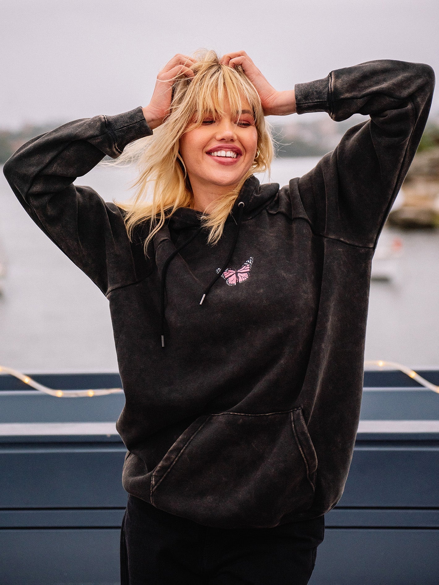 Truly Stoked Hoodie - BLACK