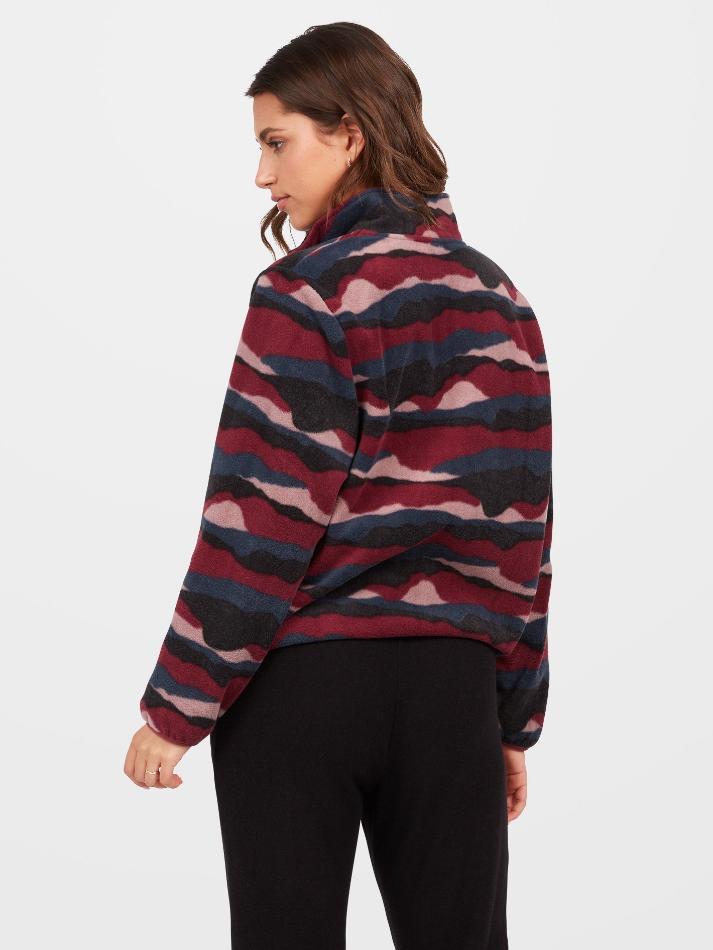 Pheelin It Zip Sweatshirt - BURGUNDY