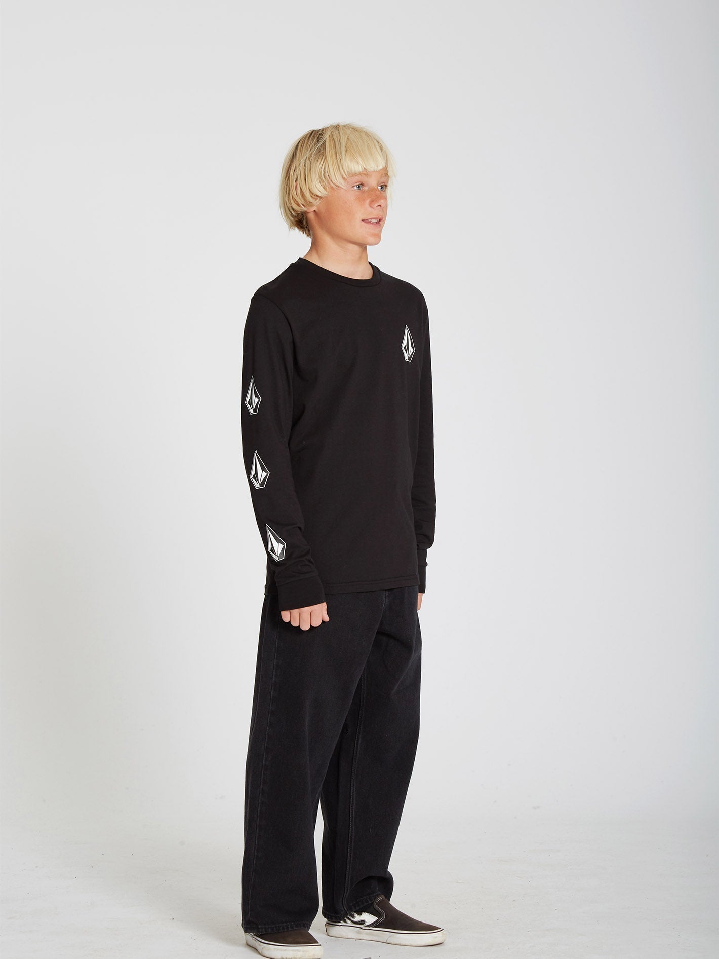 Iconic Stone T-shirt - BLACK - (KIDS)
