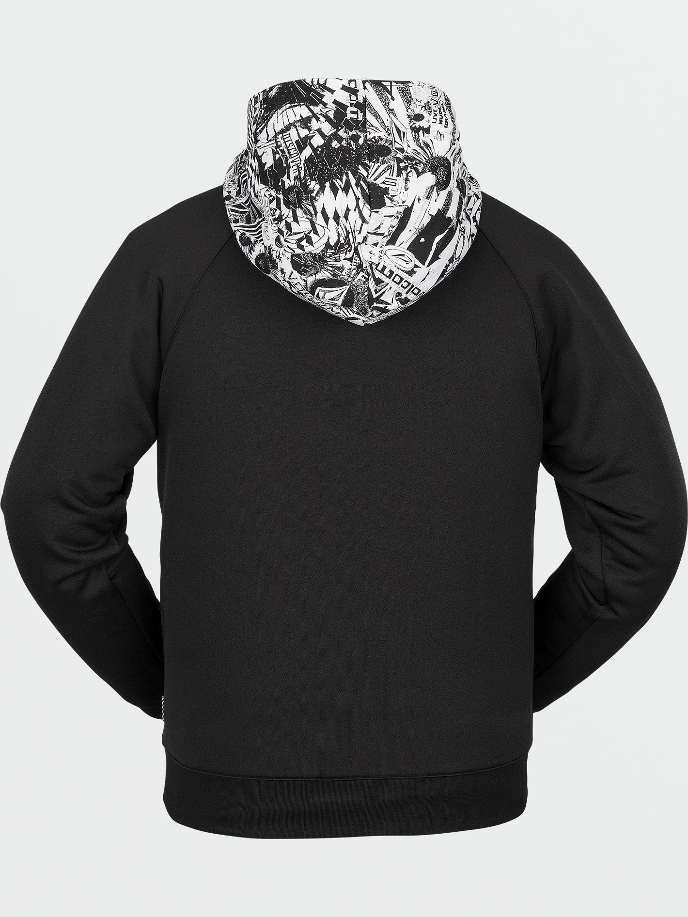 Hydro Riding Hoodie - Black White