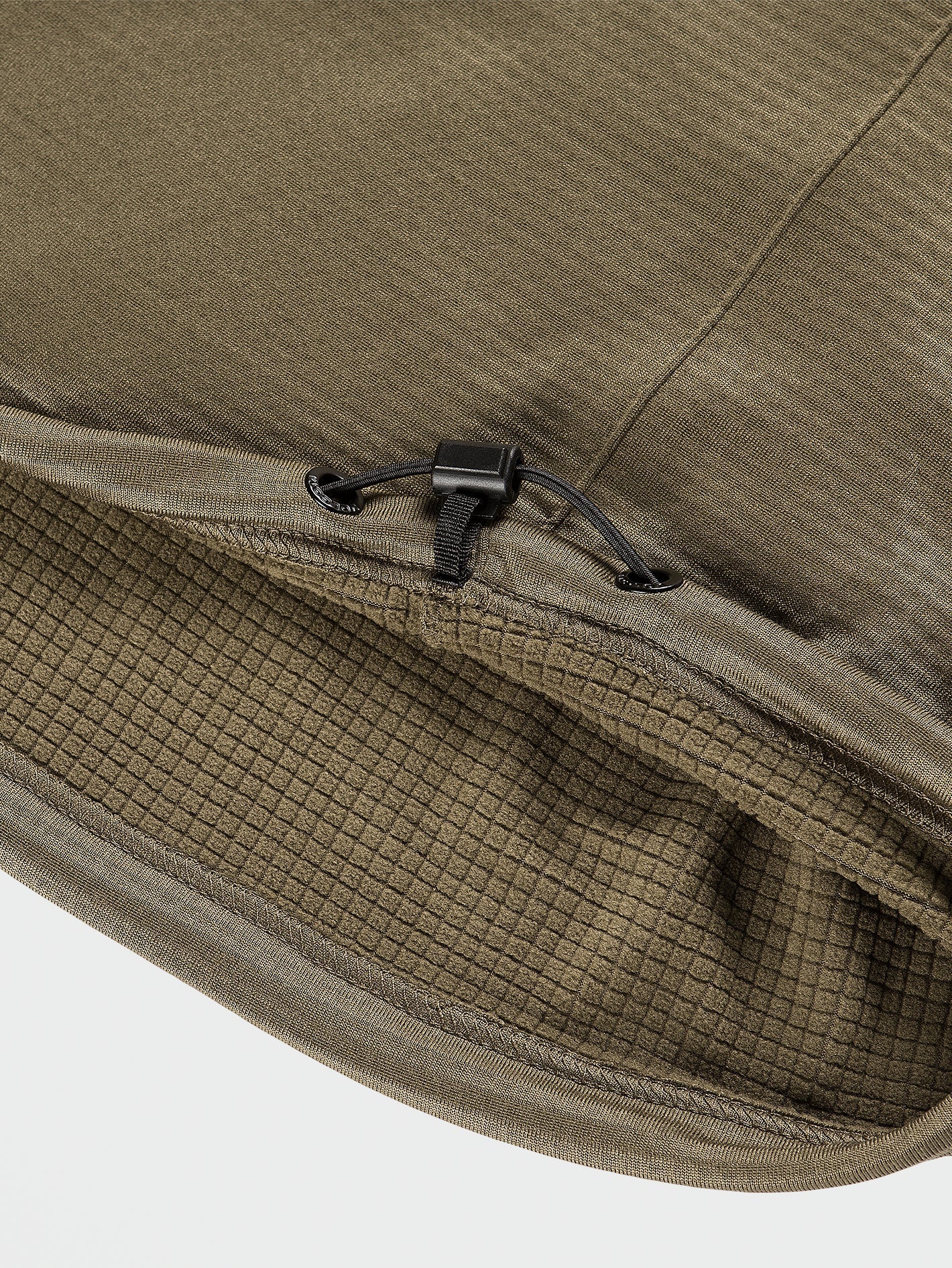 Waffle Backed Fleece Sweatshirt - Dark Teak