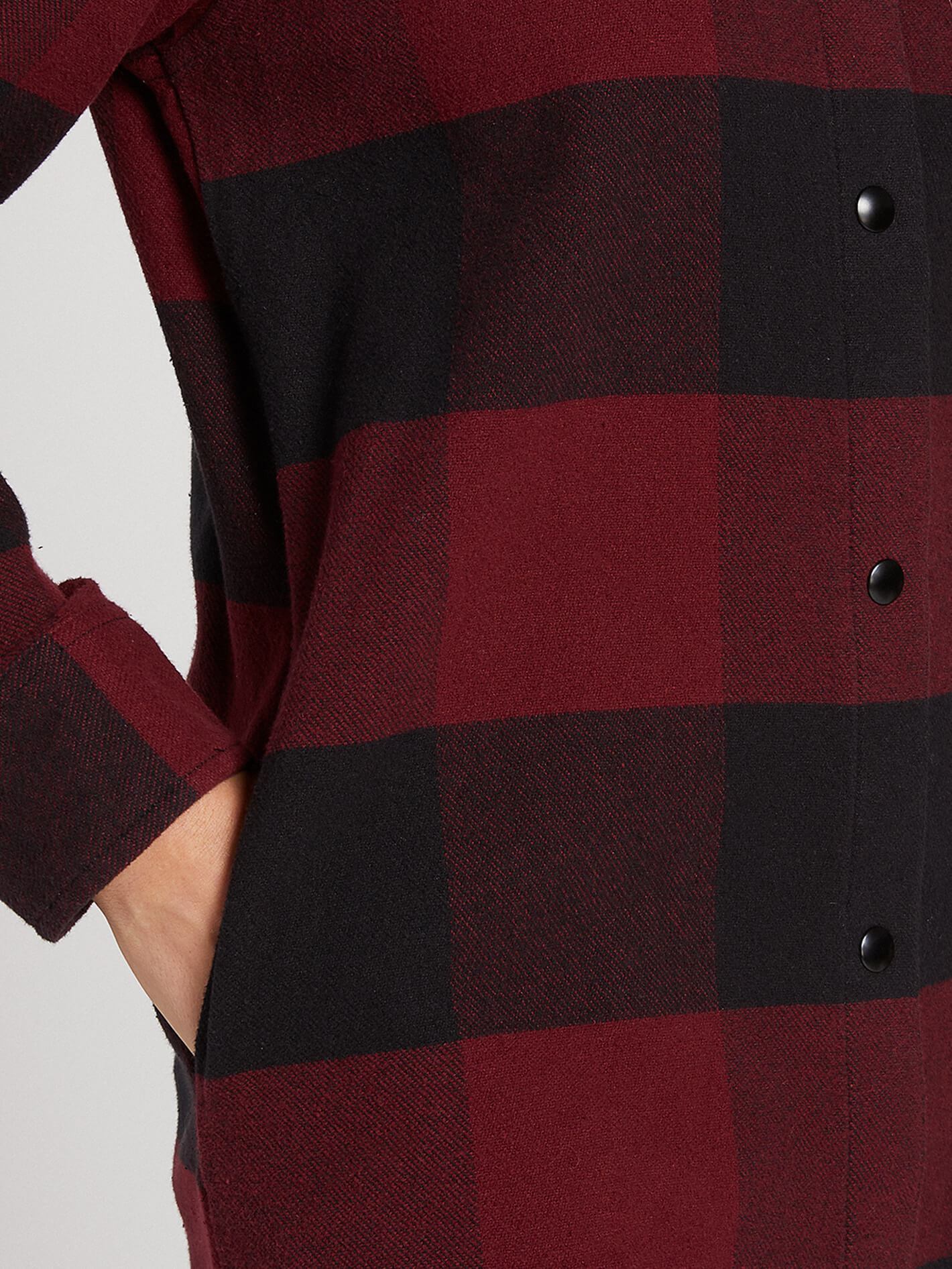 Womens Jenny Flannel Jacket - Scarlet