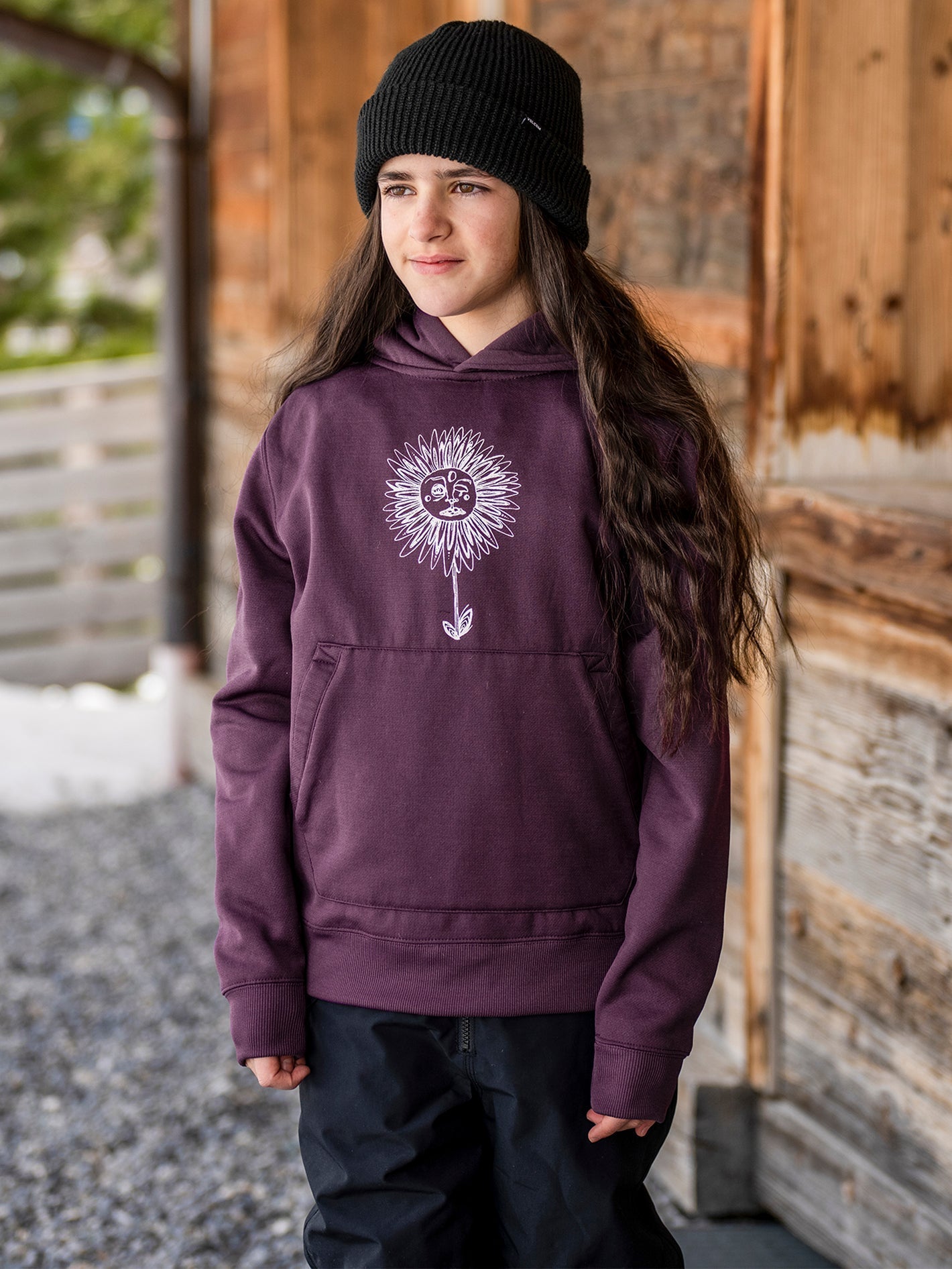 Youth Riding Hoodie - BLACKBERRY - (KIDS)