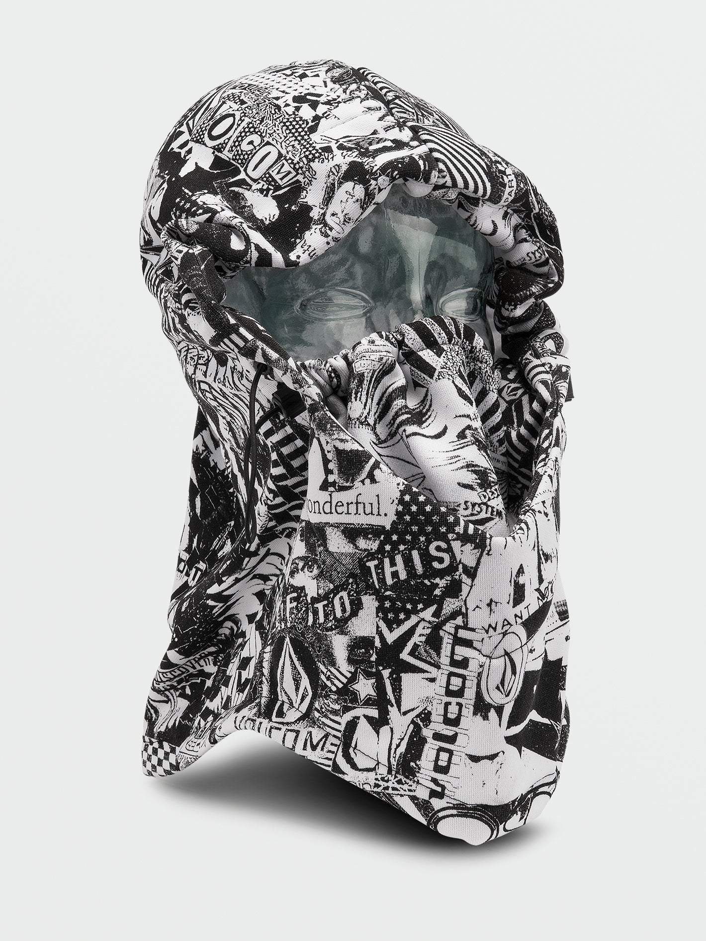 Hydro Fleece Hood Thingy - Black White