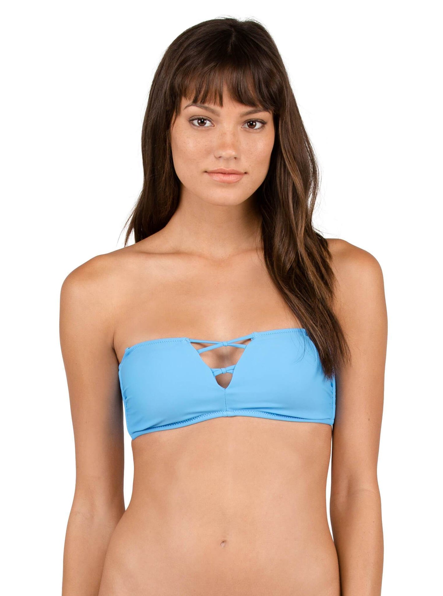 Simply Solid Bandeau - Coastal Blue