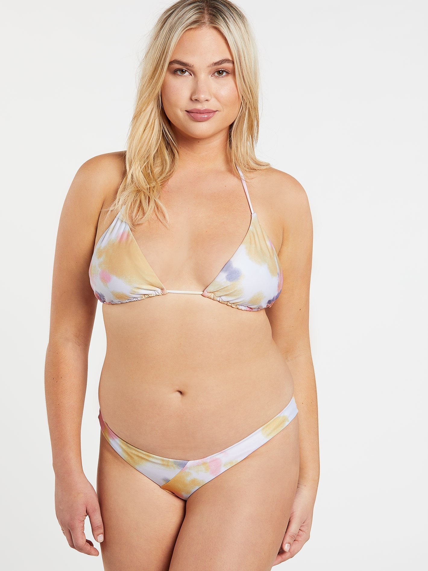 Tie Dye For Triangle Bikini Top - Multi