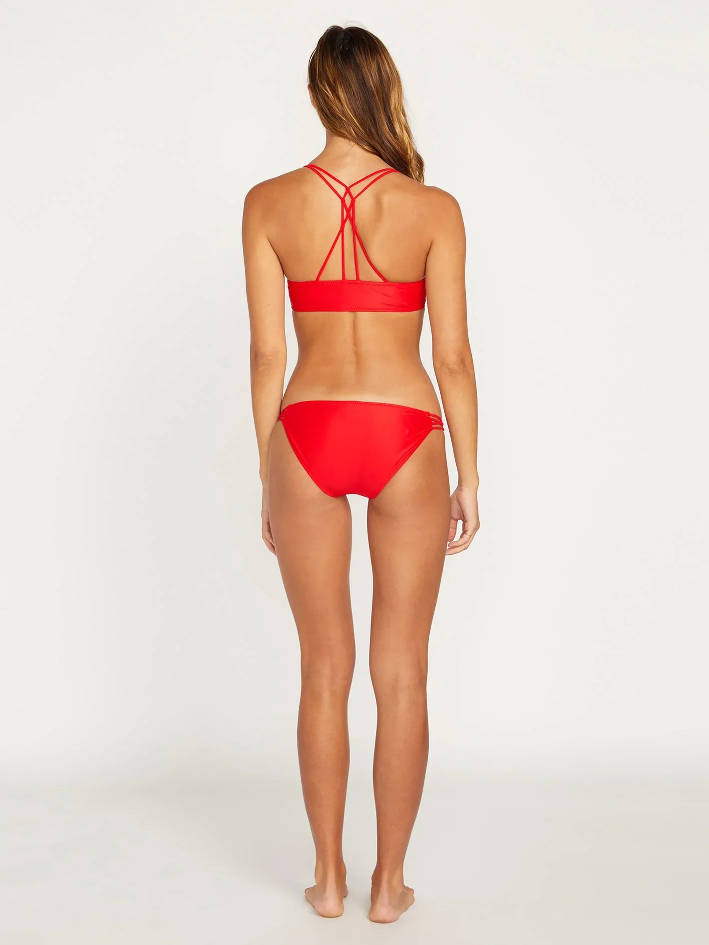 Simply Solid Full Bikini Bottom - CANDY APPLE