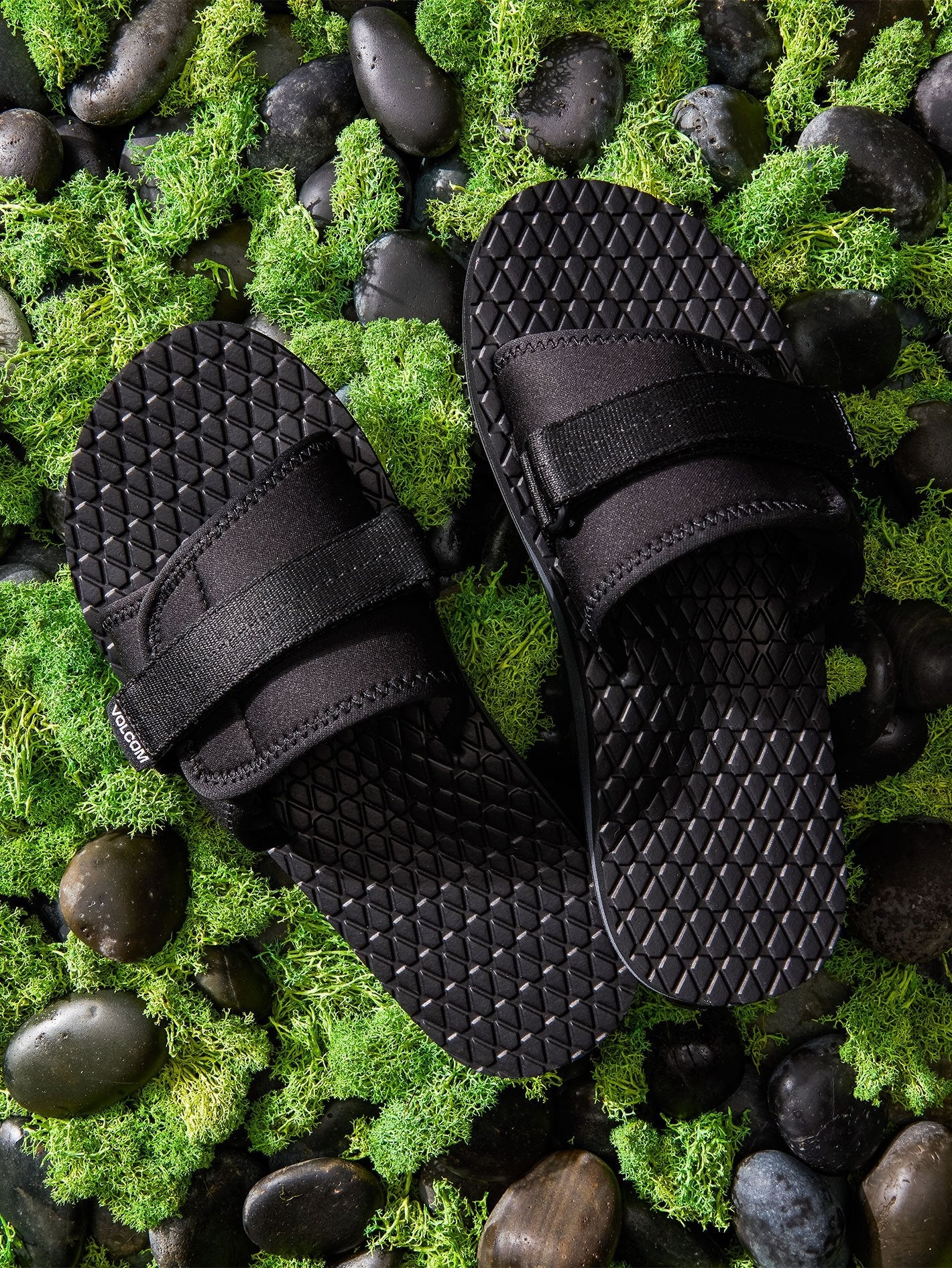 Eco Recliner Slide Sandals - BLACK GREY