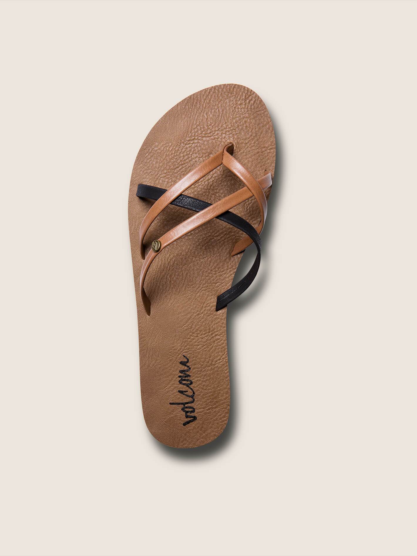 New School Sandals - Brown Combo