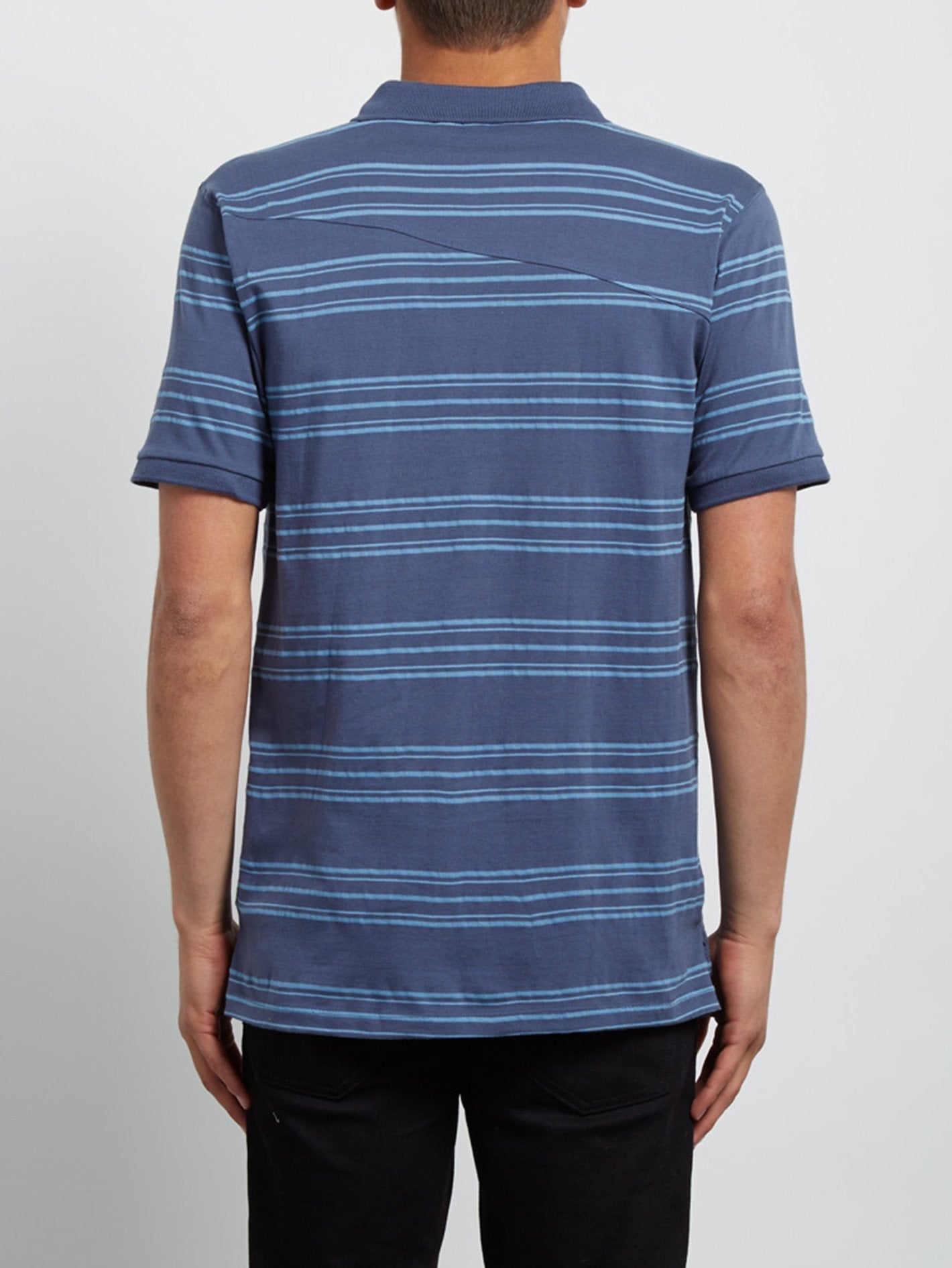 Wowzer Stripe Polo - Deep Blue