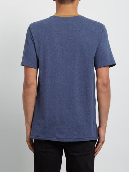 Threezy Crew Short Sleeve Tee - Deep Blue