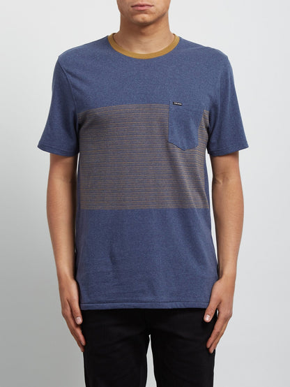 Threezy Crew Short Sleeve Tee - Deep Blue