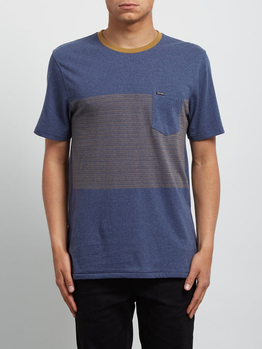 Threezy Crew Short Sleeve Tee - Deep Blue