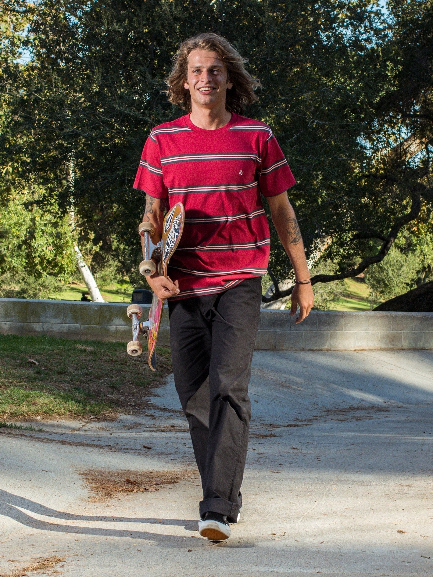Beauville Crew T-shirt  - Burgundy