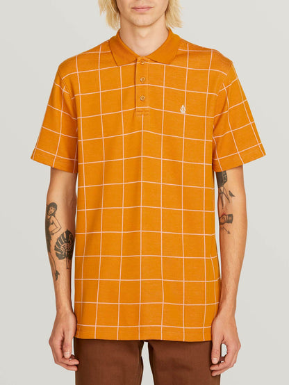 Wowzer Plaid Polo  - Camel