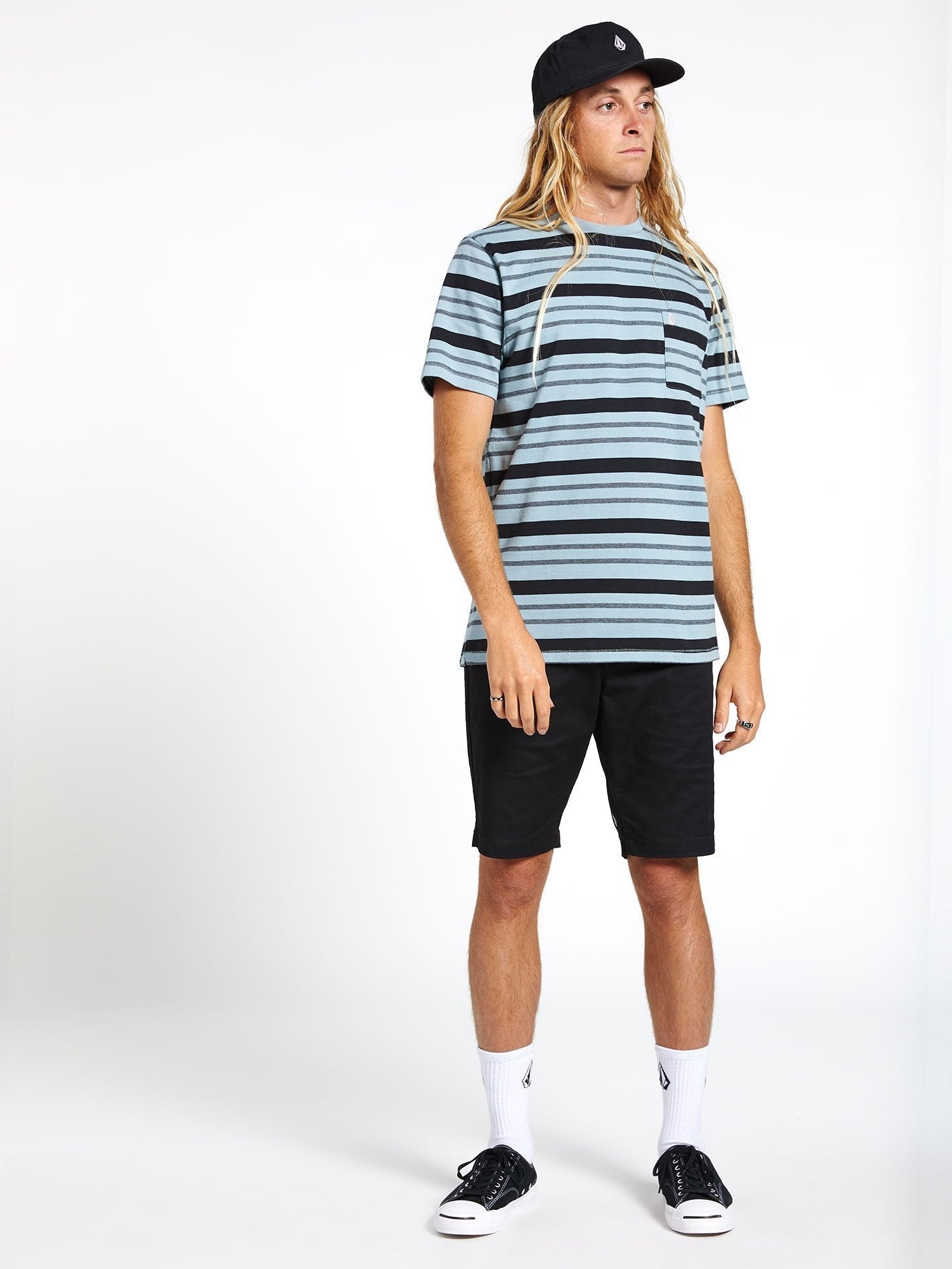 Rhodes Crew T-shirt - Cool Blue